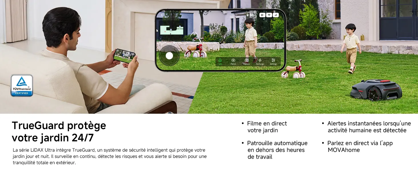 Robot tondeuse MOVA LiDAX Ultra 800 Robot Tondeuse sans Fil pé… — contenu détaillé 16