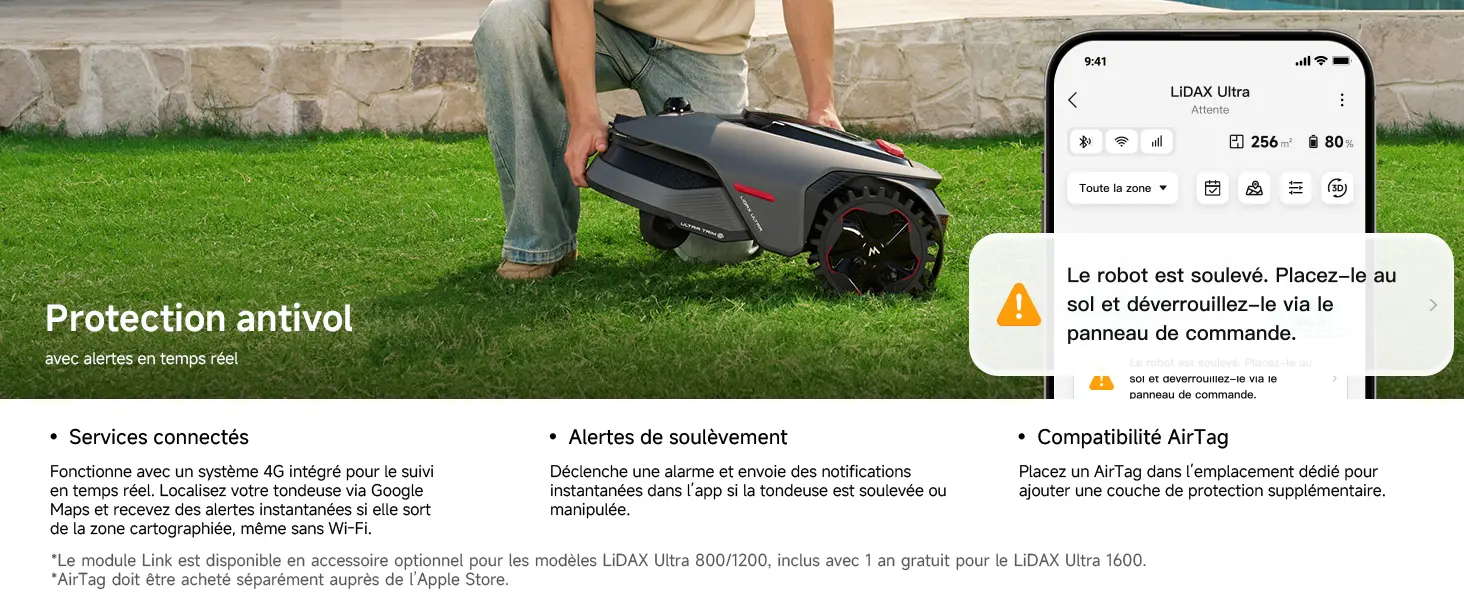 Robot tondeuse MOVA LiDAX Ultra 800 Robot Tondeuse sans Fil pé… — contenu détaillé 18