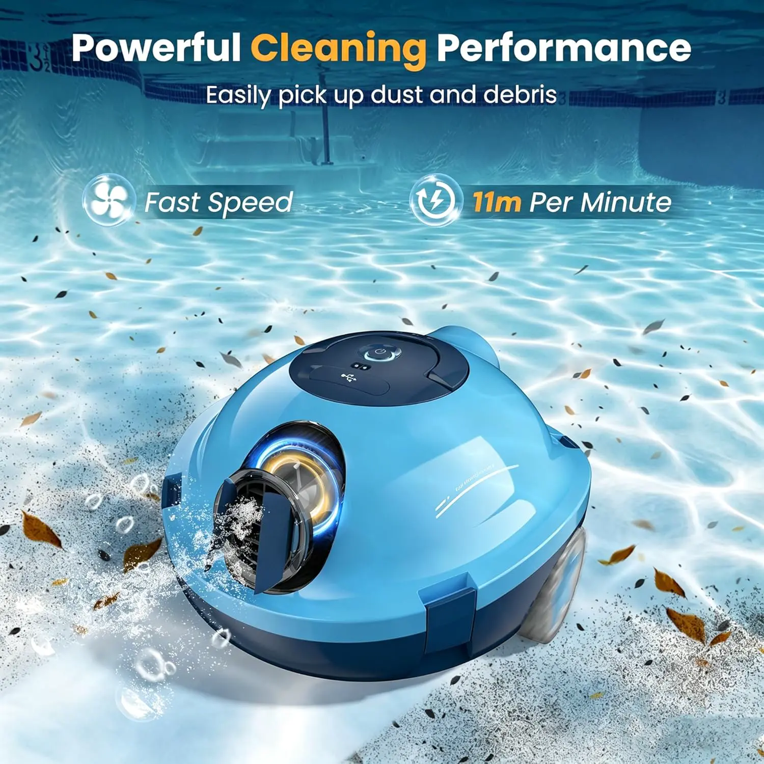 Robot piscine MEDOXA Robot Nettoyeur de Piscine sans Fil vue 2