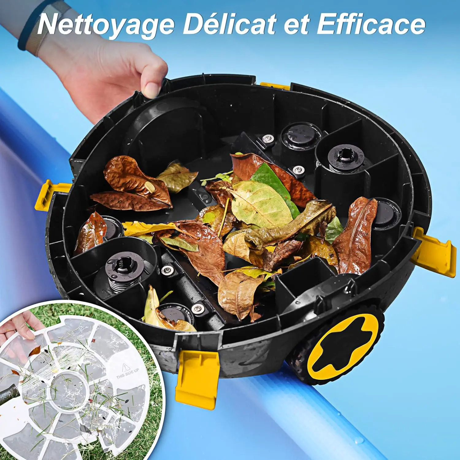 Robot piscine sable vue 6