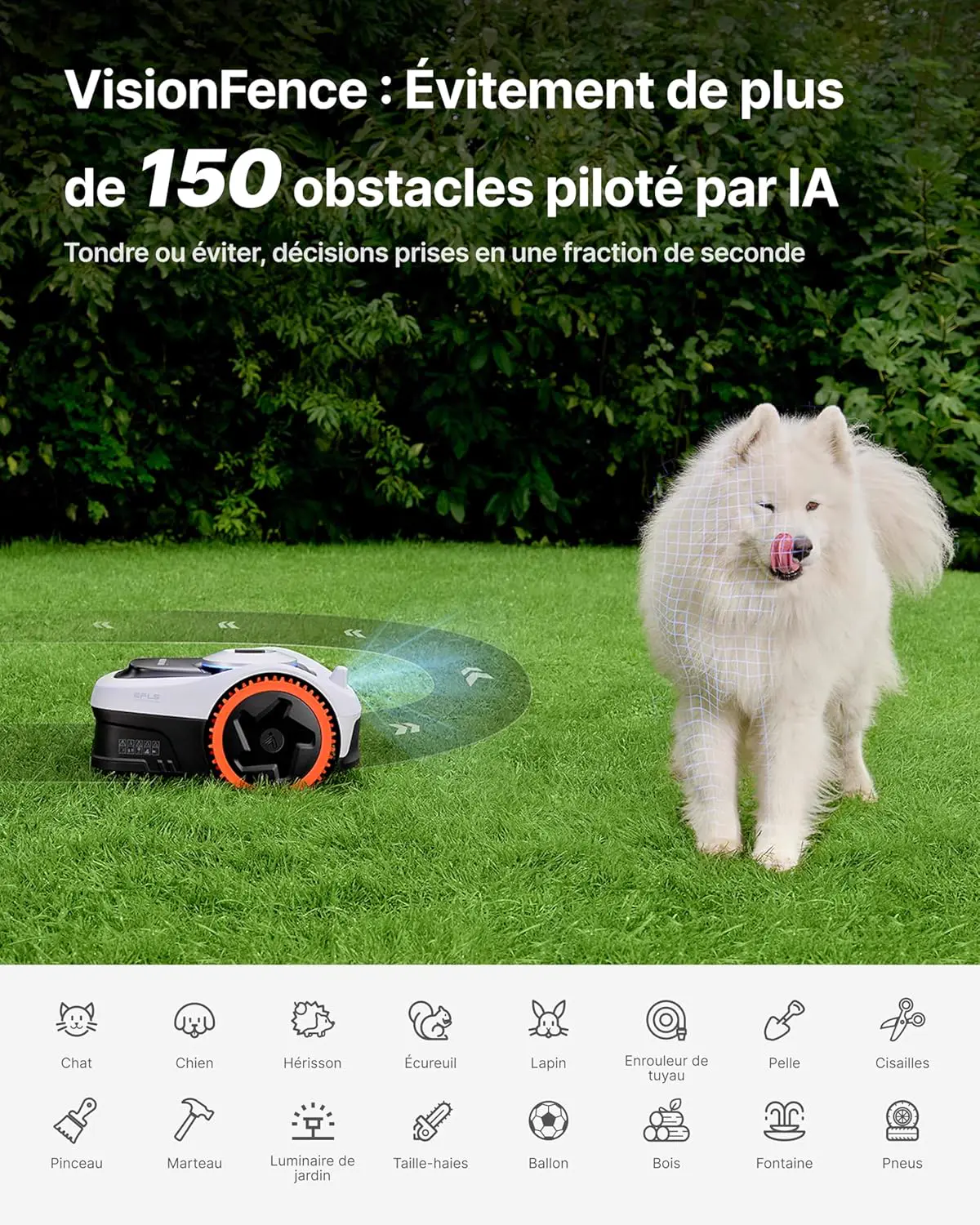 Robot tondeuse Segway Navimow i205 AWD Robot tondeuse et Garage S vue 6