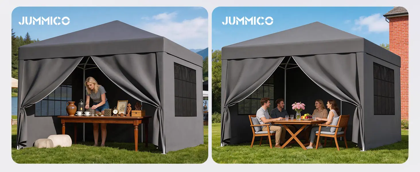 Tonnelle en métal gris 3x6 m — contenu détaillé 7