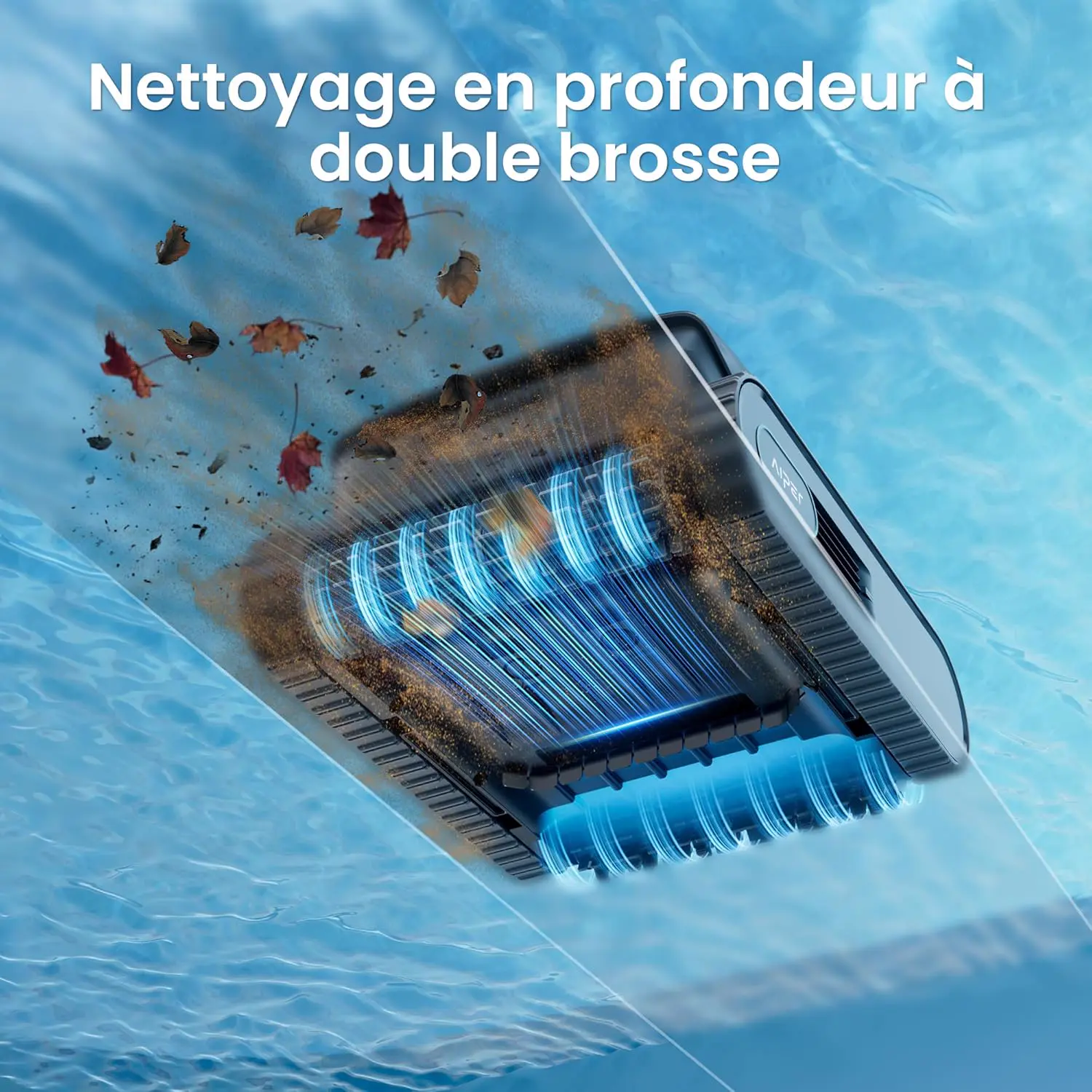 Robot piscine sable vue 6