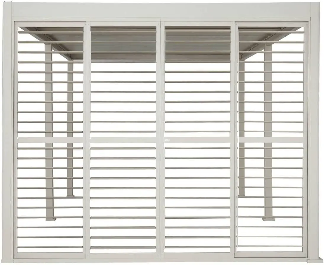 Hespéride - Persienne pour pergola bioclimatique Evora 6x3,6 m Argile