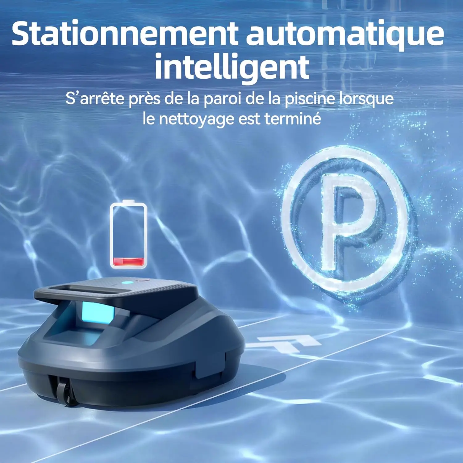 Robot piscine Pondee X2 Robot Piscine sans Fil avec 200 Min Au… vue 6