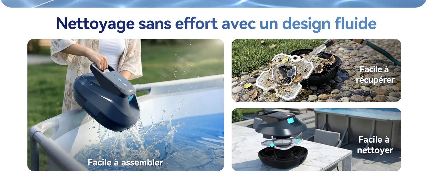 Robot piscine Pondee X2 Robot Piscine sans Fil avec 200 Min Au… — contenu détaillé 8