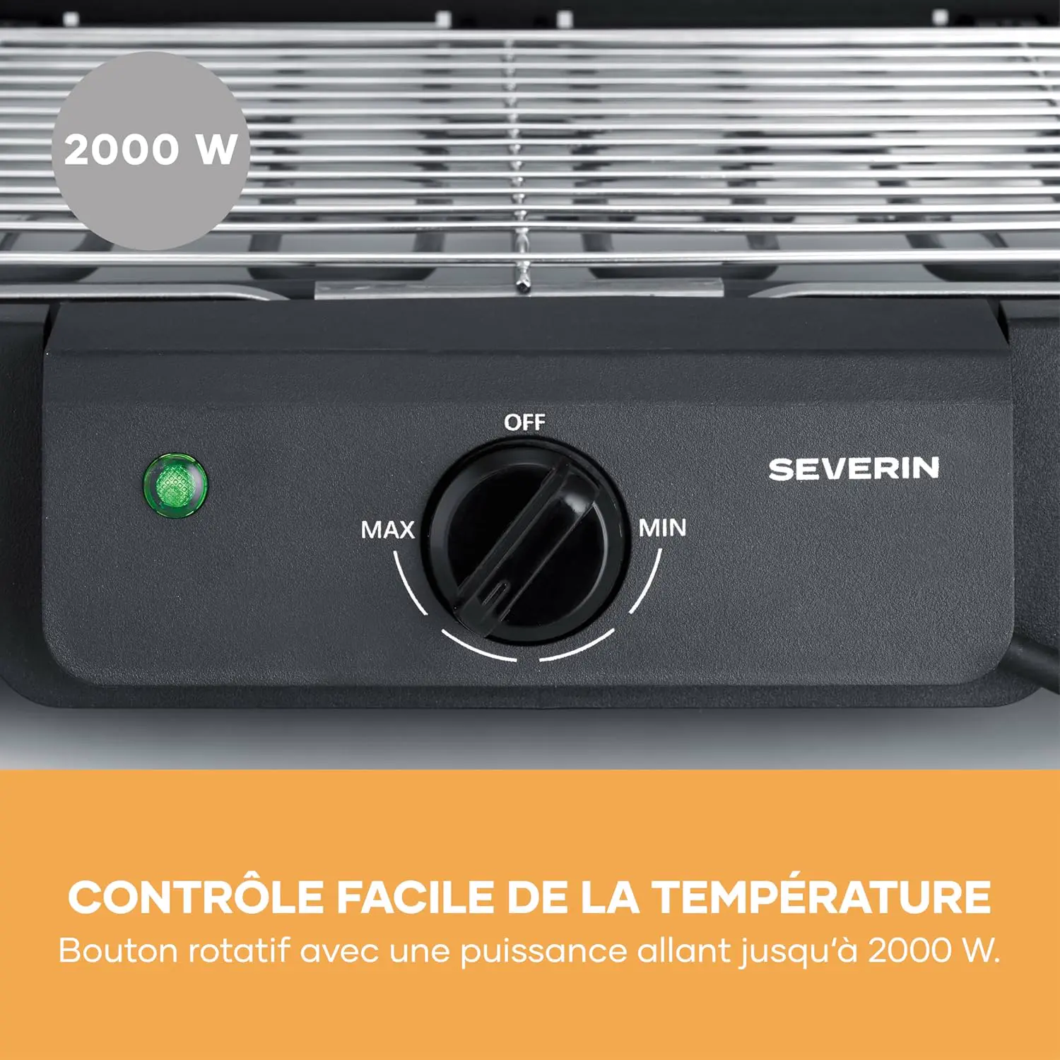 Barbecue électrique en métal noir 38 m² vue 8