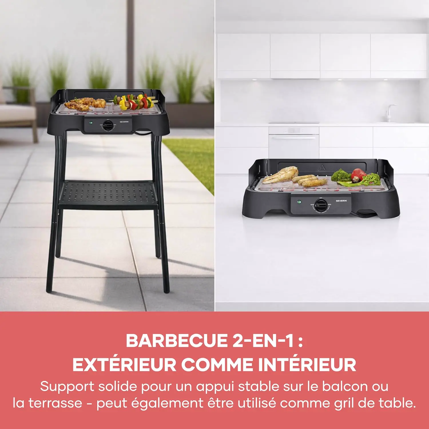 Barbecue électrique en métal noir 38 m² vue 10