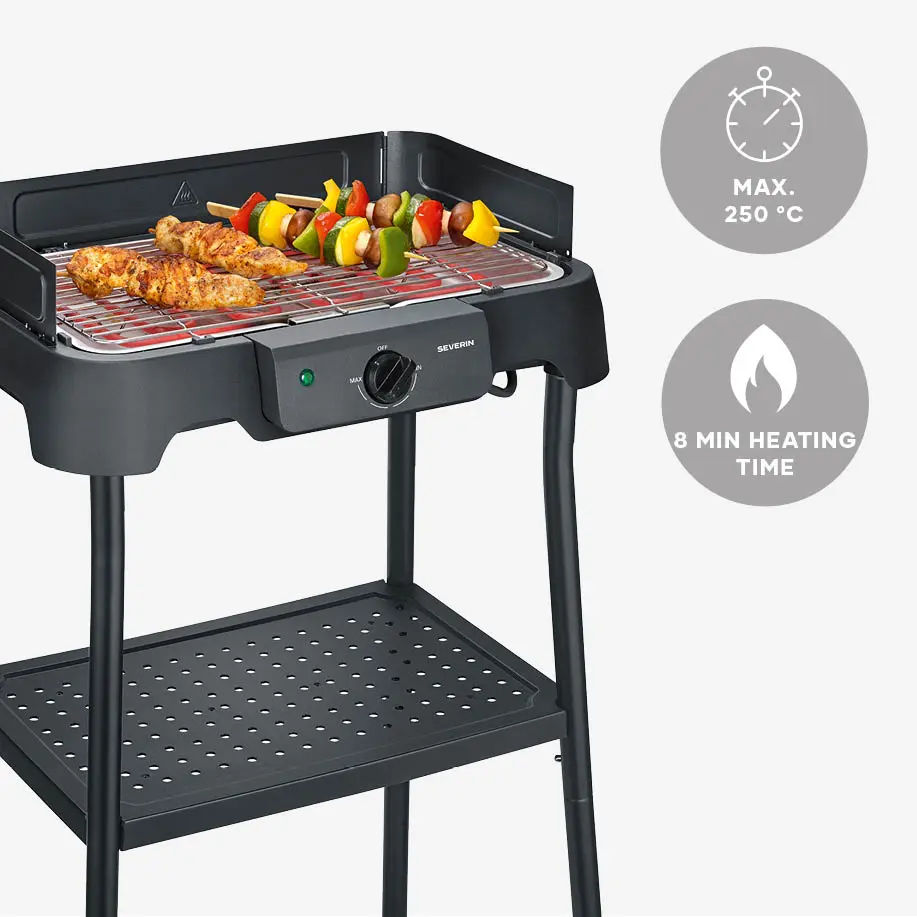 Barbecue électrique en métal noir — contenu détaillé 4