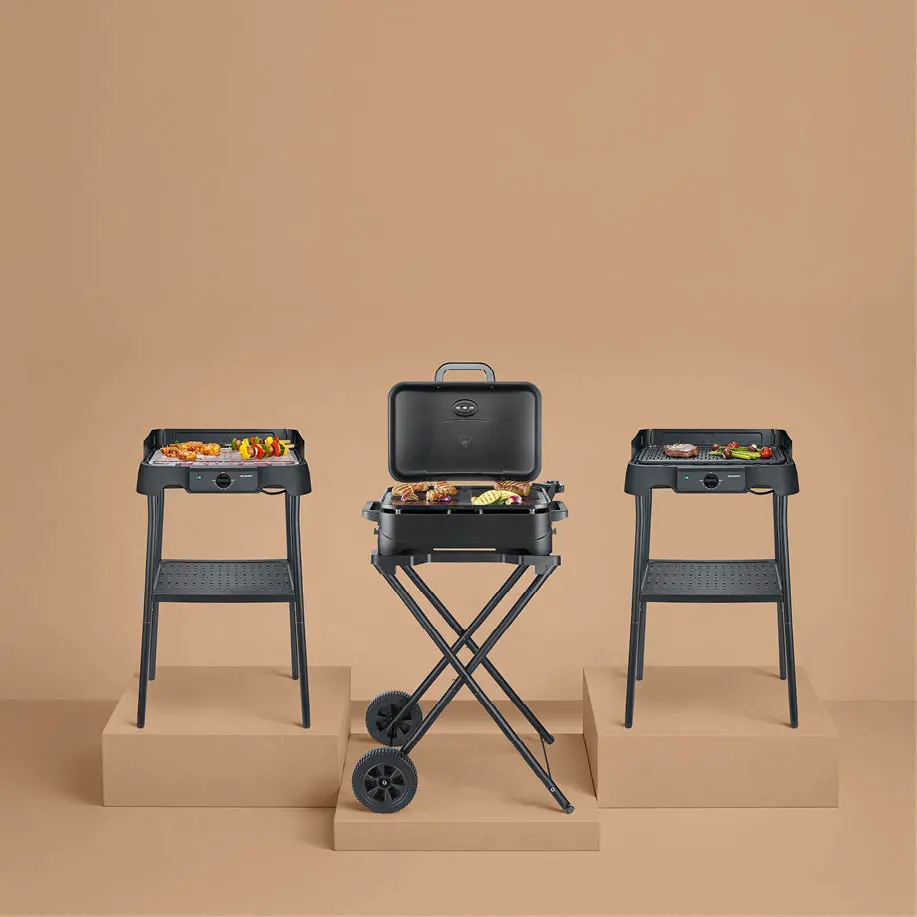 Barbecue électrique en métal noir — contenu détaillé 7