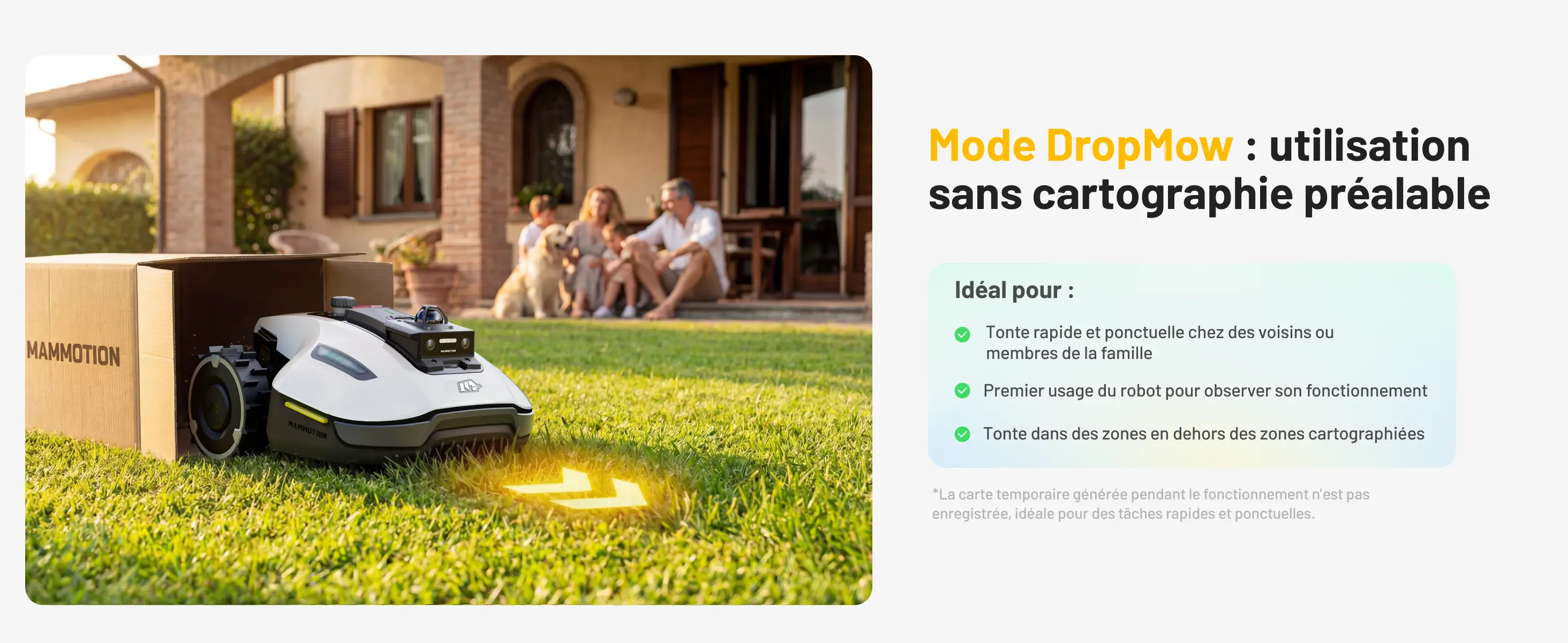 Robot tondeuse MAMMOTION YUKA Mini 2 800 LiDAR Robot Tondeuse… — contenu détaillé 6