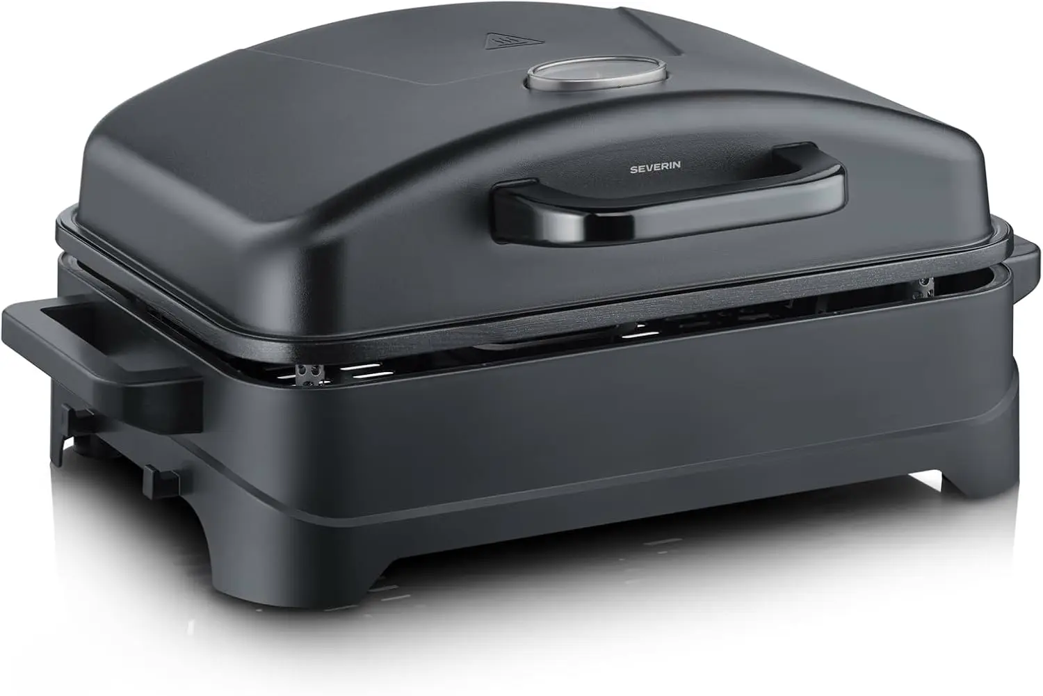 SEVERIN - Barbecue électrique avec couvercle et thermomètre intégré