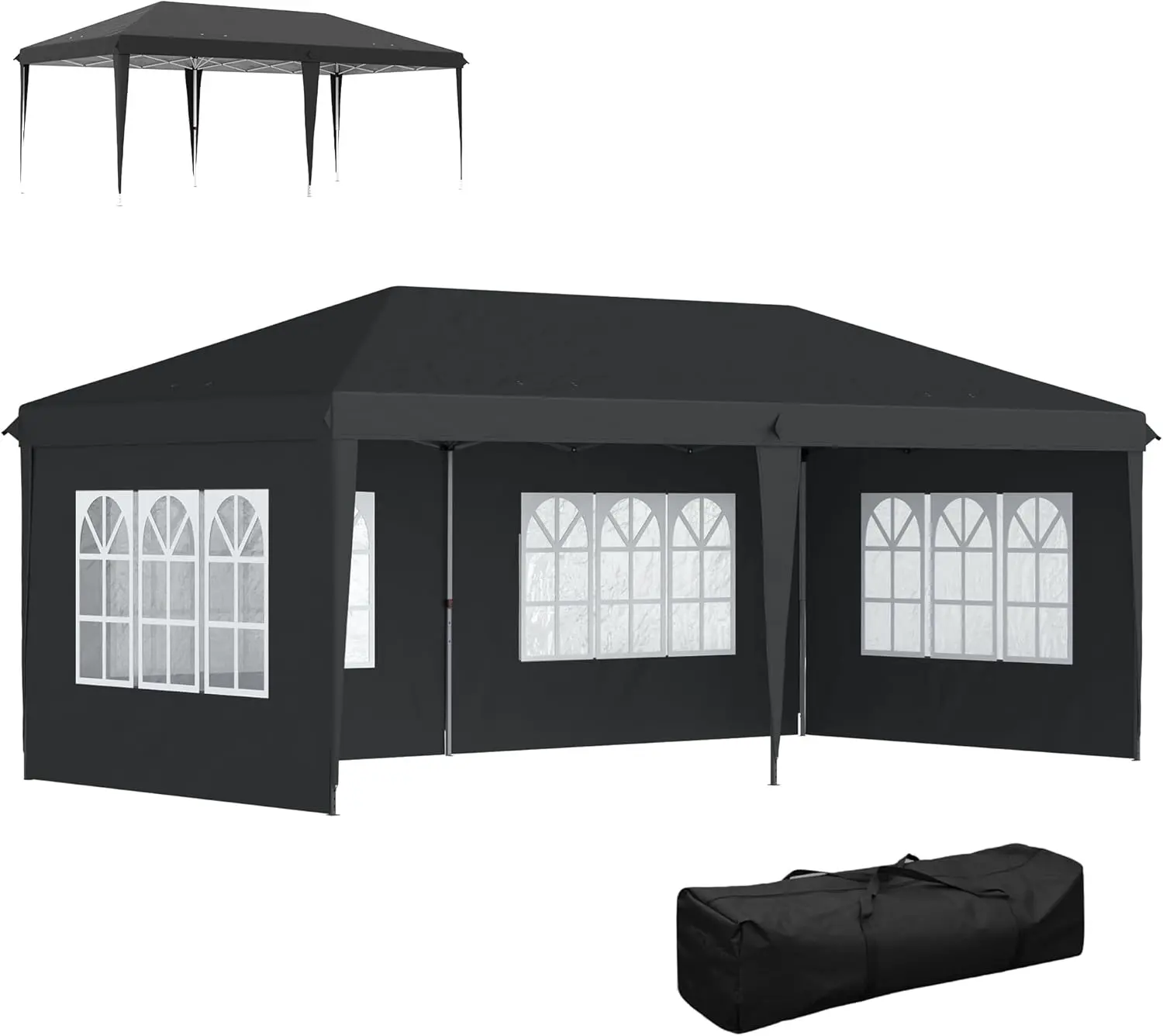 Outsunny Tonnelle de Jardin extérieure Pop-up Pliante