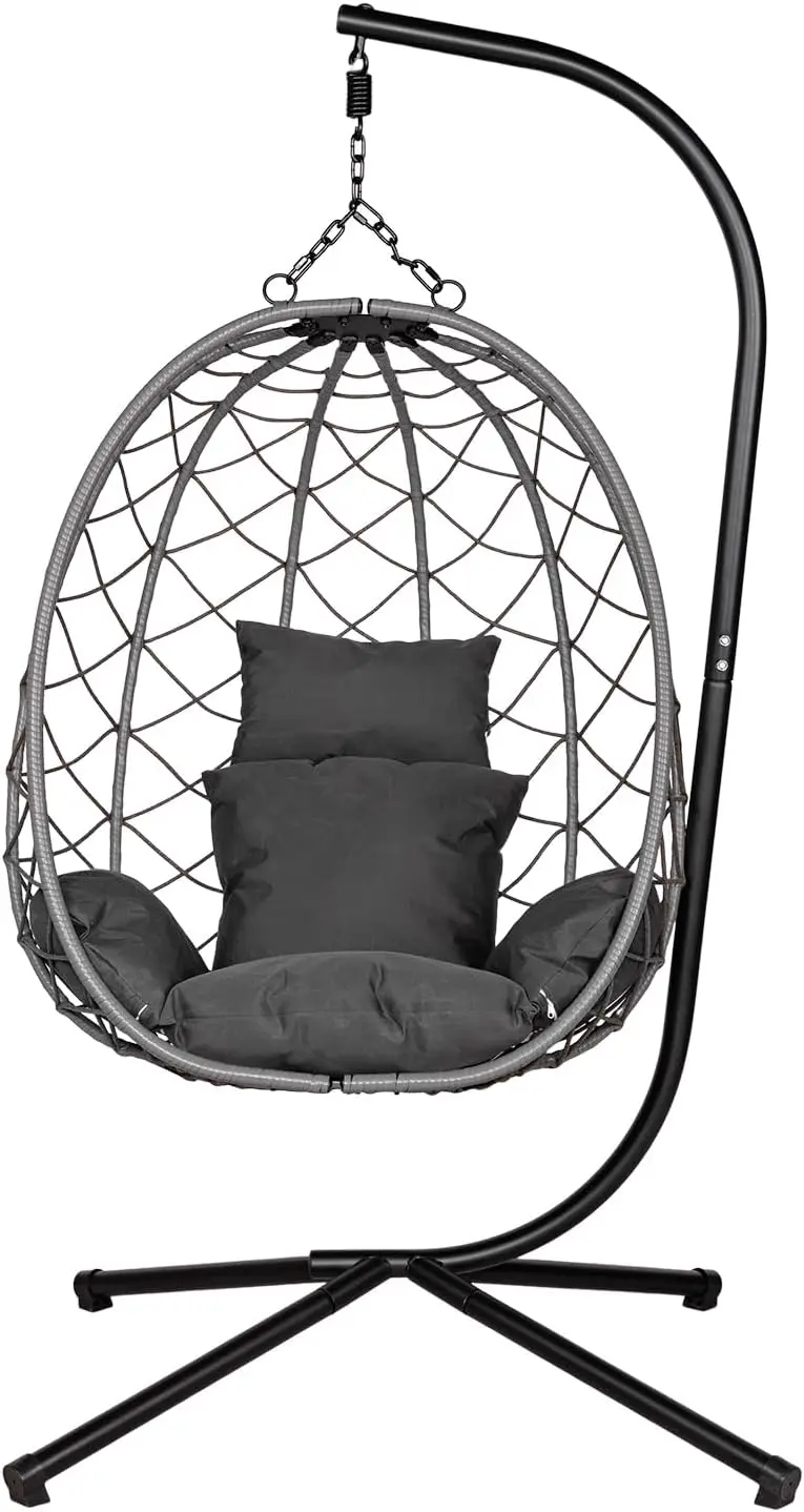 Fauteuil Suspendu Interieur avec Coussin Jusqu'à 150 kg,Fauteuil Oeuf