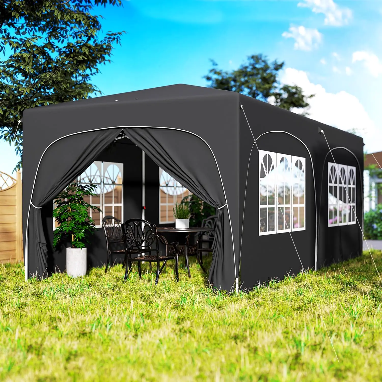 Tonnelle sable 3x6 m vue 9