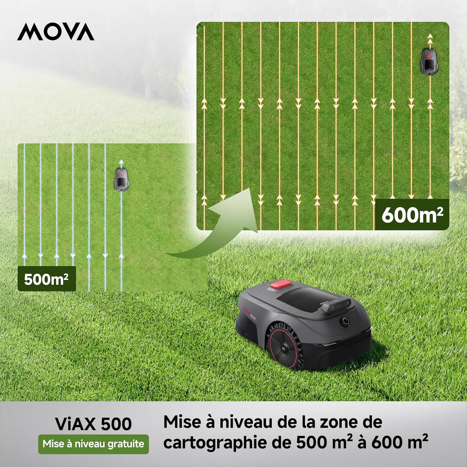 Tondeuse autoportée MOVA ViAX 500 Robot Tondeuse sans Fil péri… vue 2