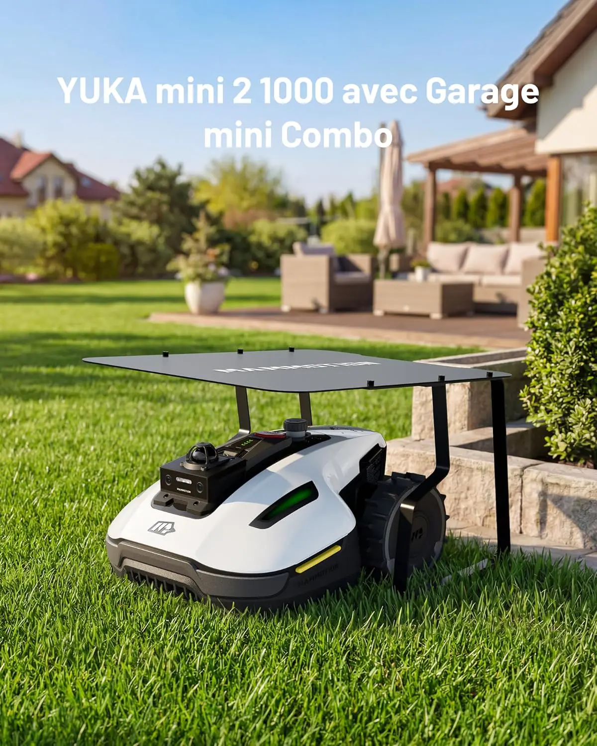 Robot tondeuse MAMMOTION YUKA Mini 2 800 LiDAR Robot Tondeuse… vue 2