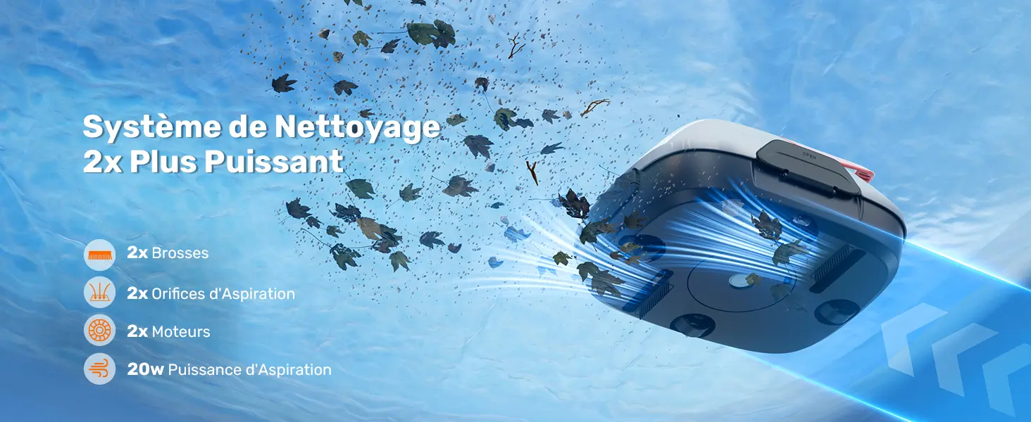 Robot piscine sable 80 m² — contenu détaillé 1