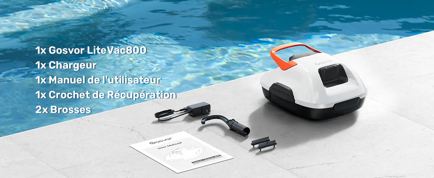 Robot piscine sable 80 m² — contenu détaillé 10