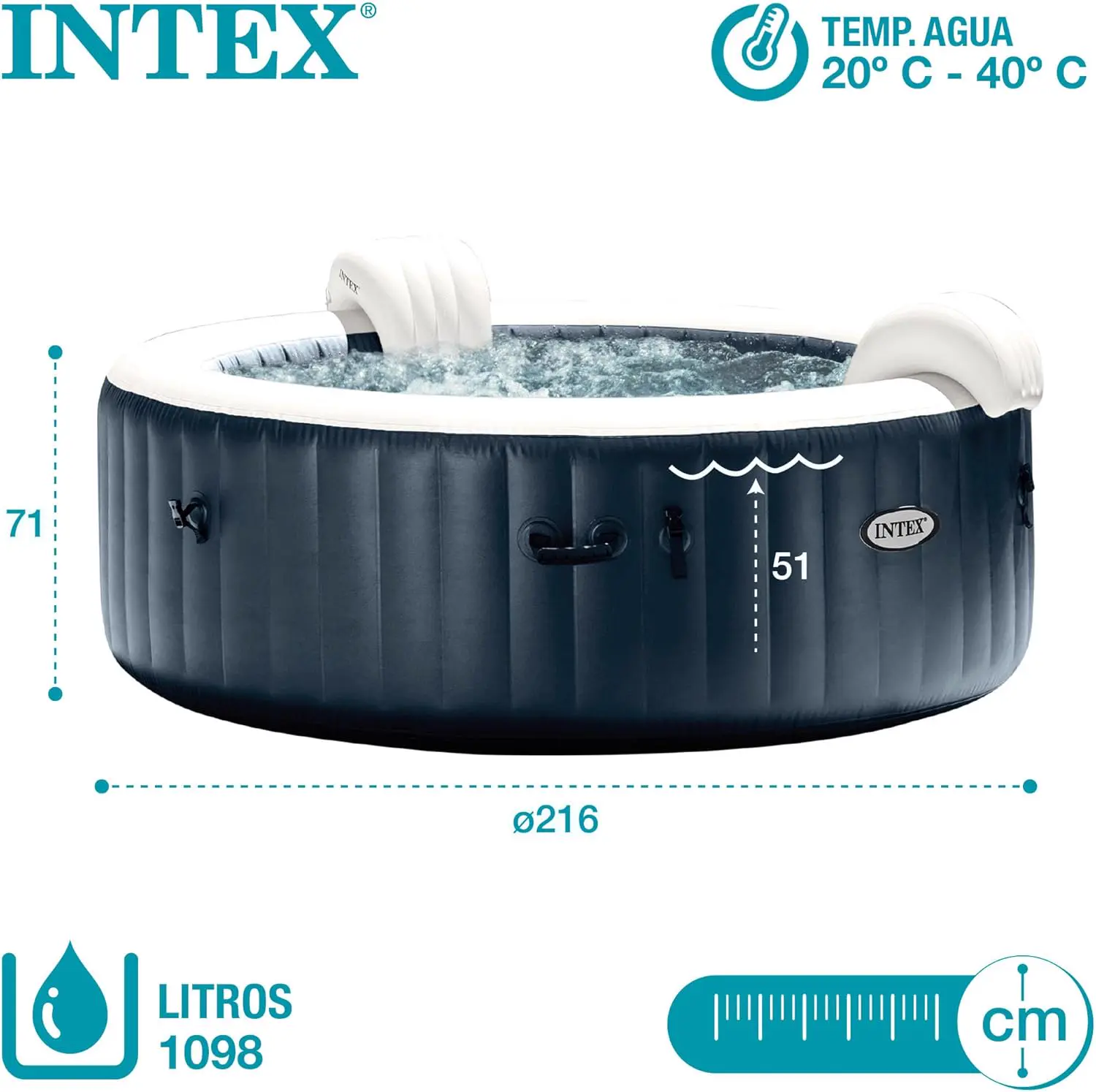 Spa gonflable 6 personnes 6 places vue 8