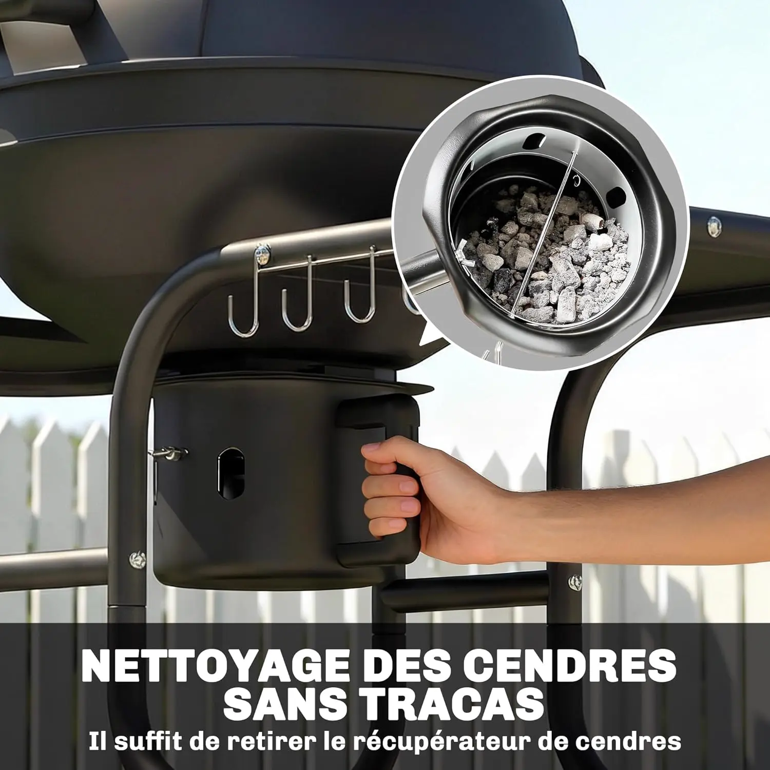 Barbecue weber noir vue 6