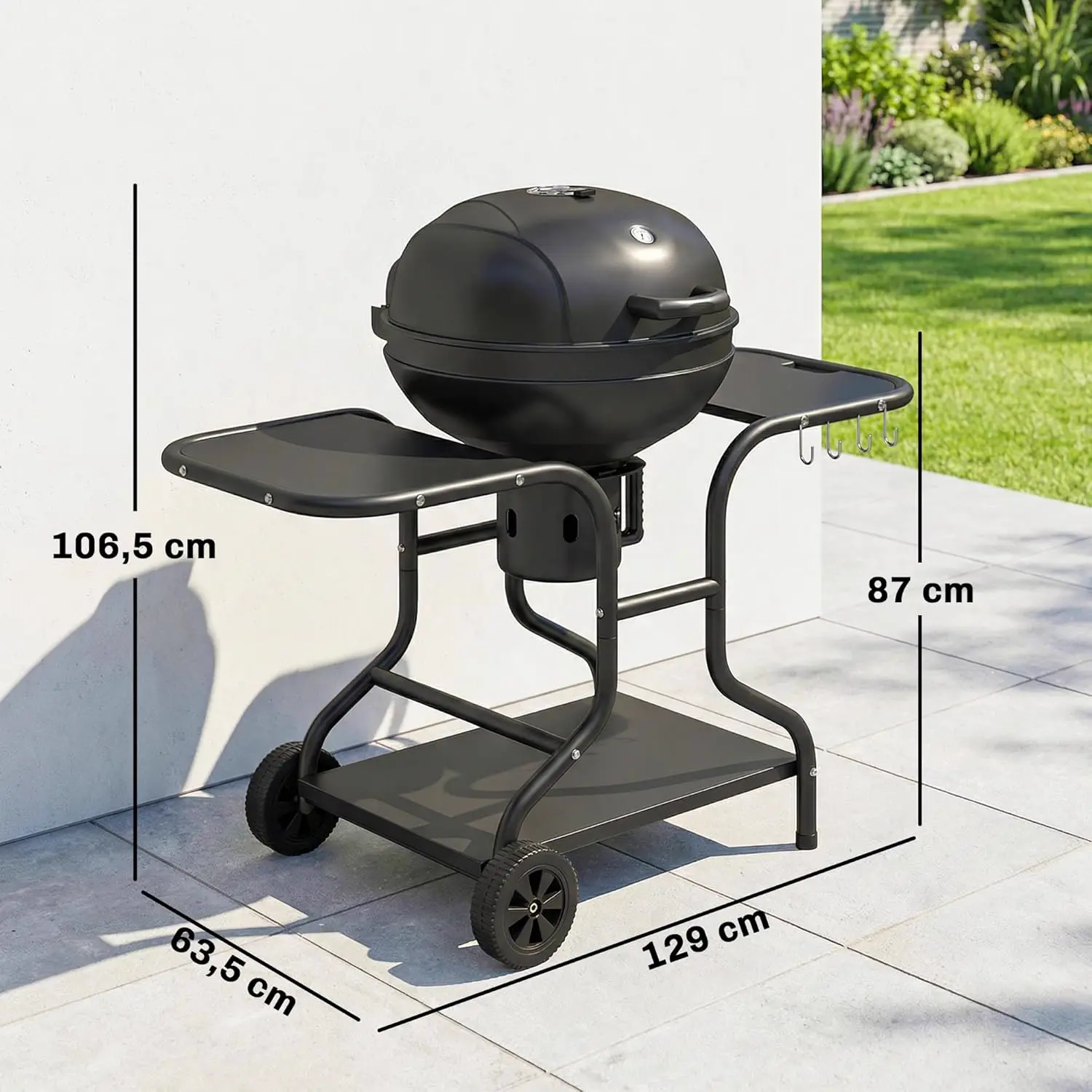 Barbecue weber noir vue 7