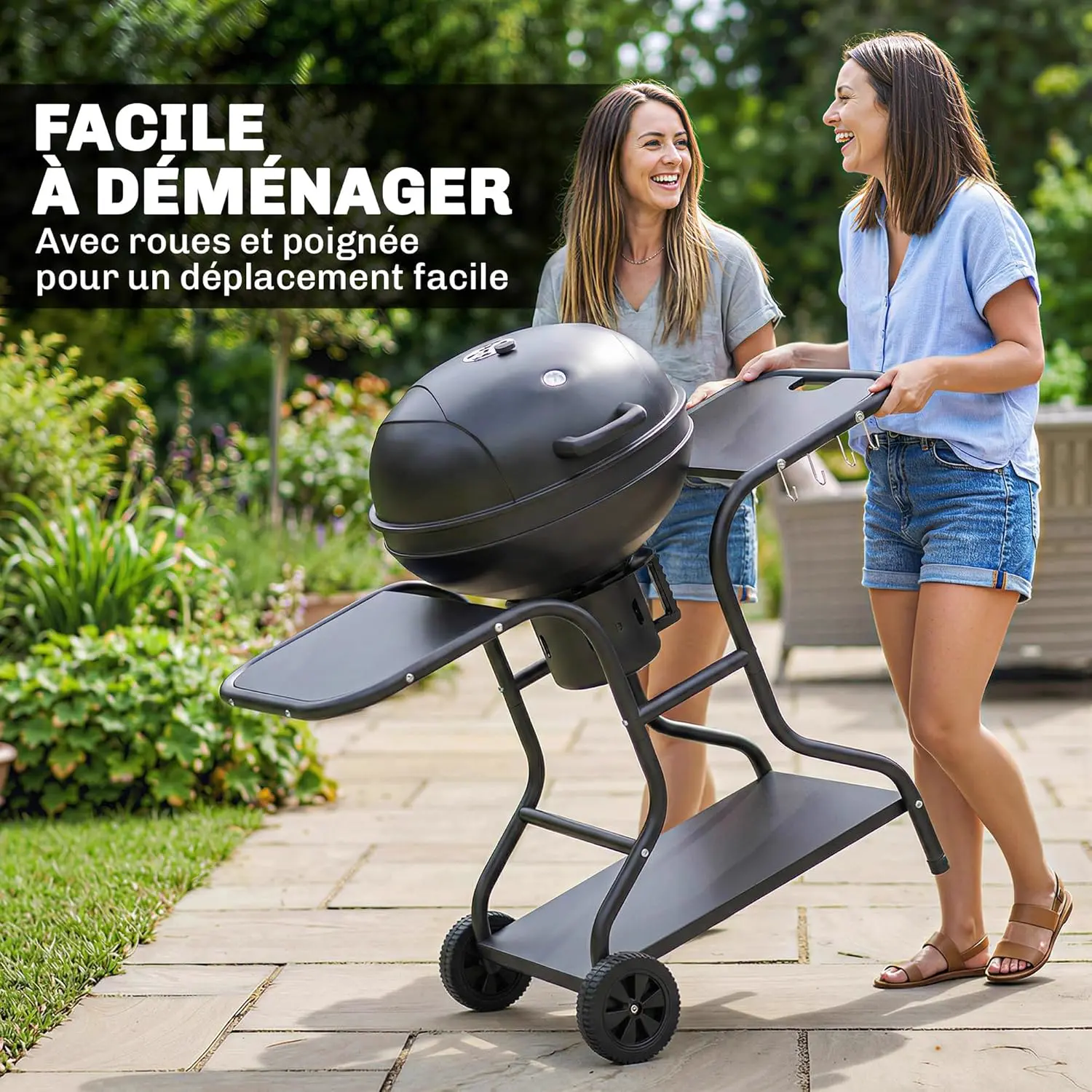 Barbecue weber noir vue 8