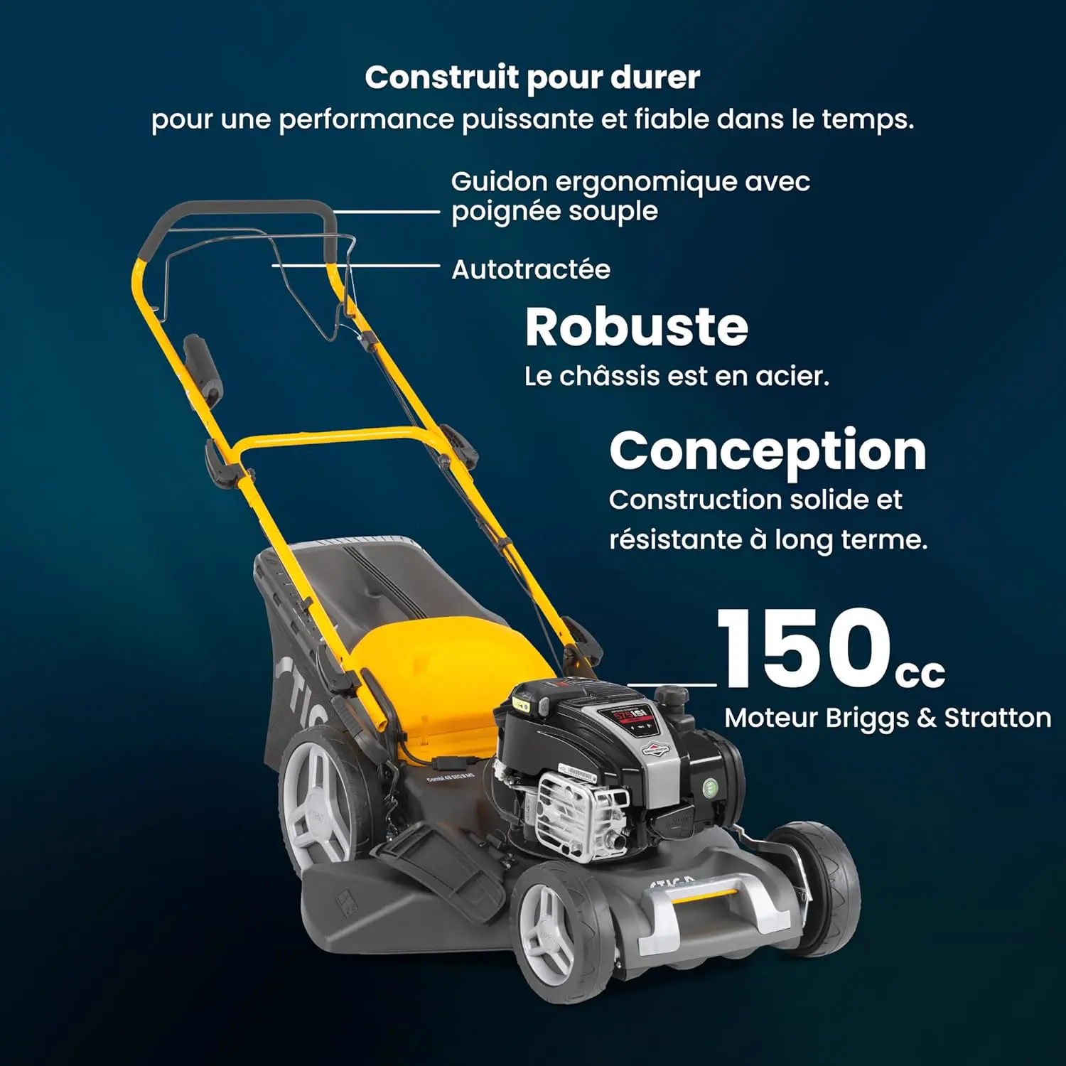 Tondeuse autoportée autoportée vue 2