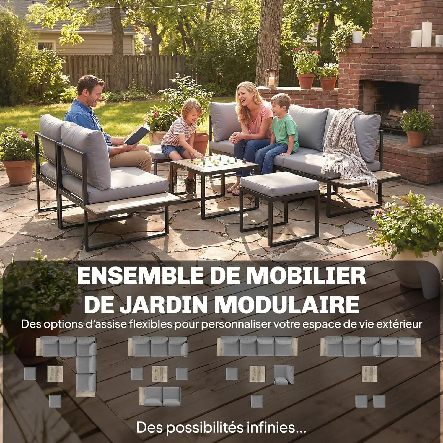 Salon de jardin 6 places vue 2