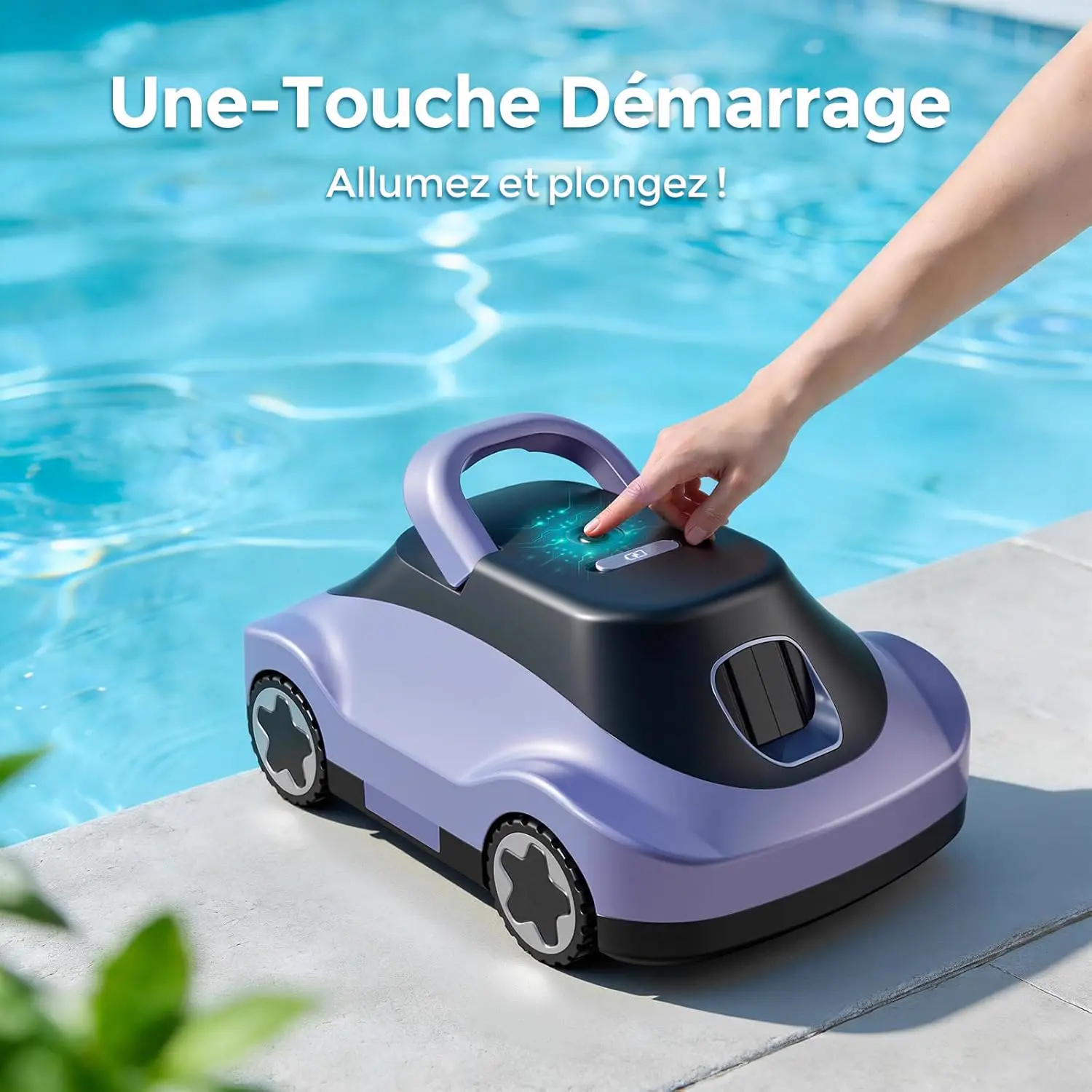 Robot piscine sable vue 9