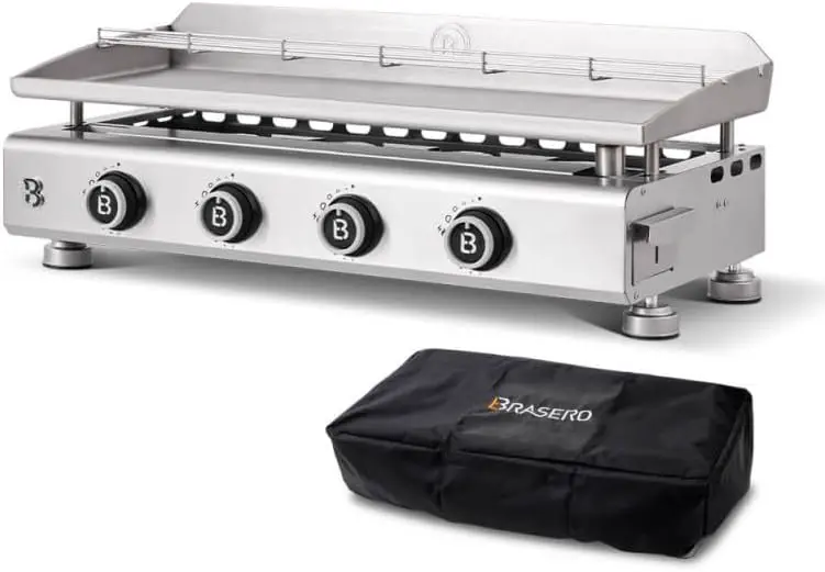 BRASERO BY FAVEX - Plancha gaz inox Silvia IIG Evo 4 feux