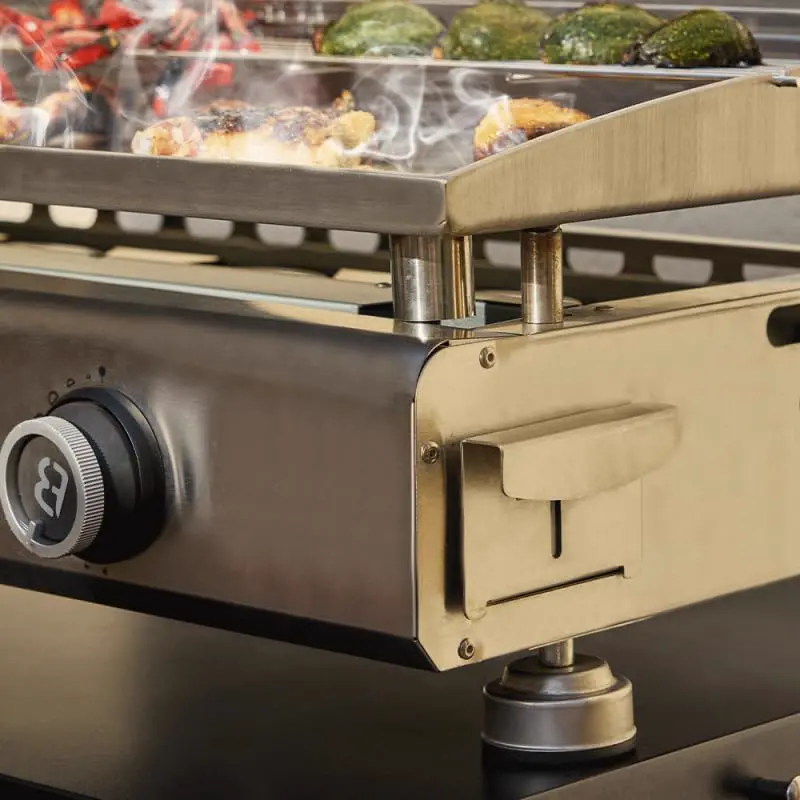 Plancha BRASERO BY FAVEX - Plancha gaz inox Silvia IIG Evo 4 feux vue 5
