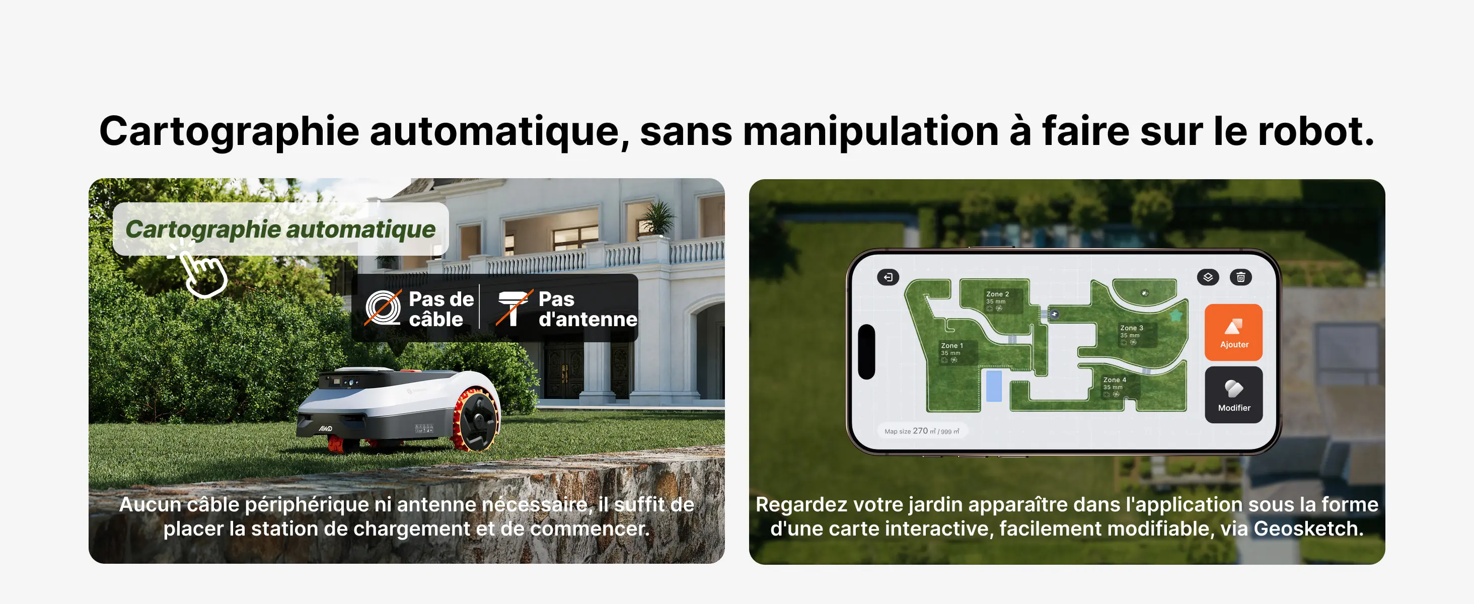 Robot tondeuse gris — contenu détaillé 2