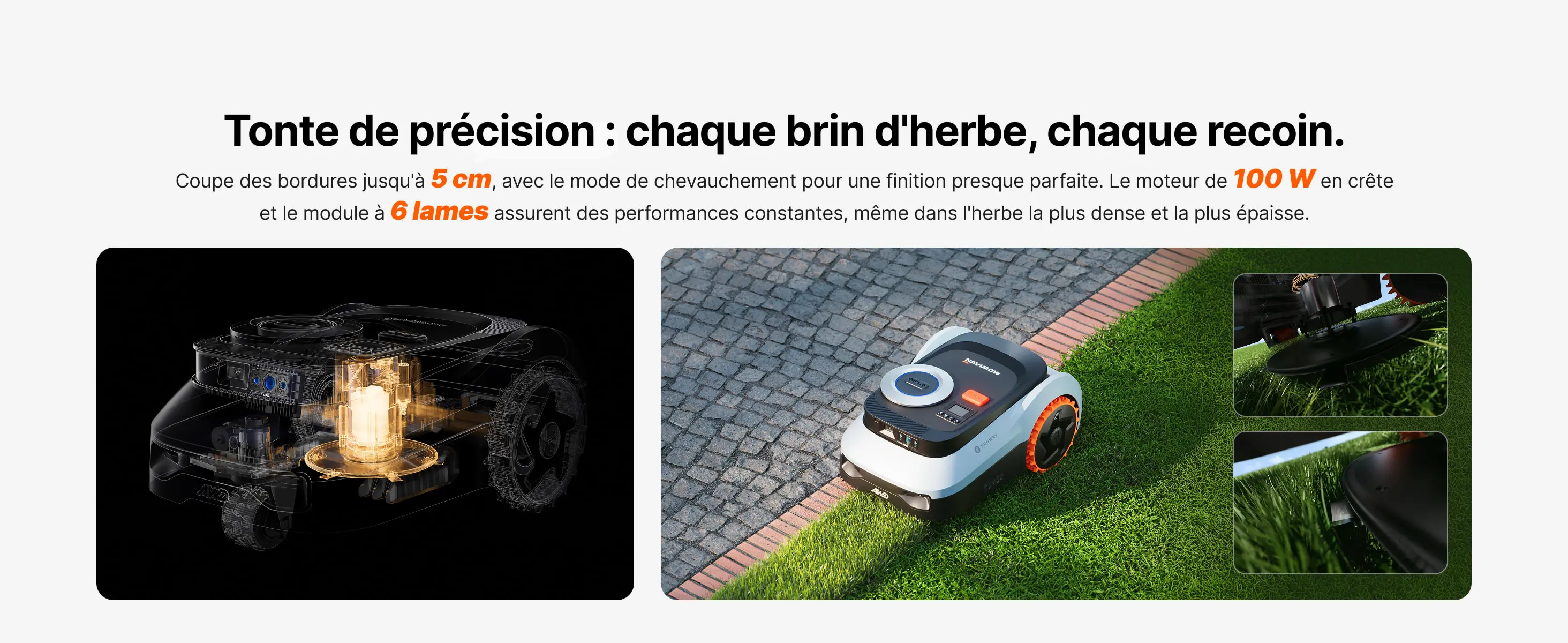 Robot tondeuse gris — contenu détaillé 10