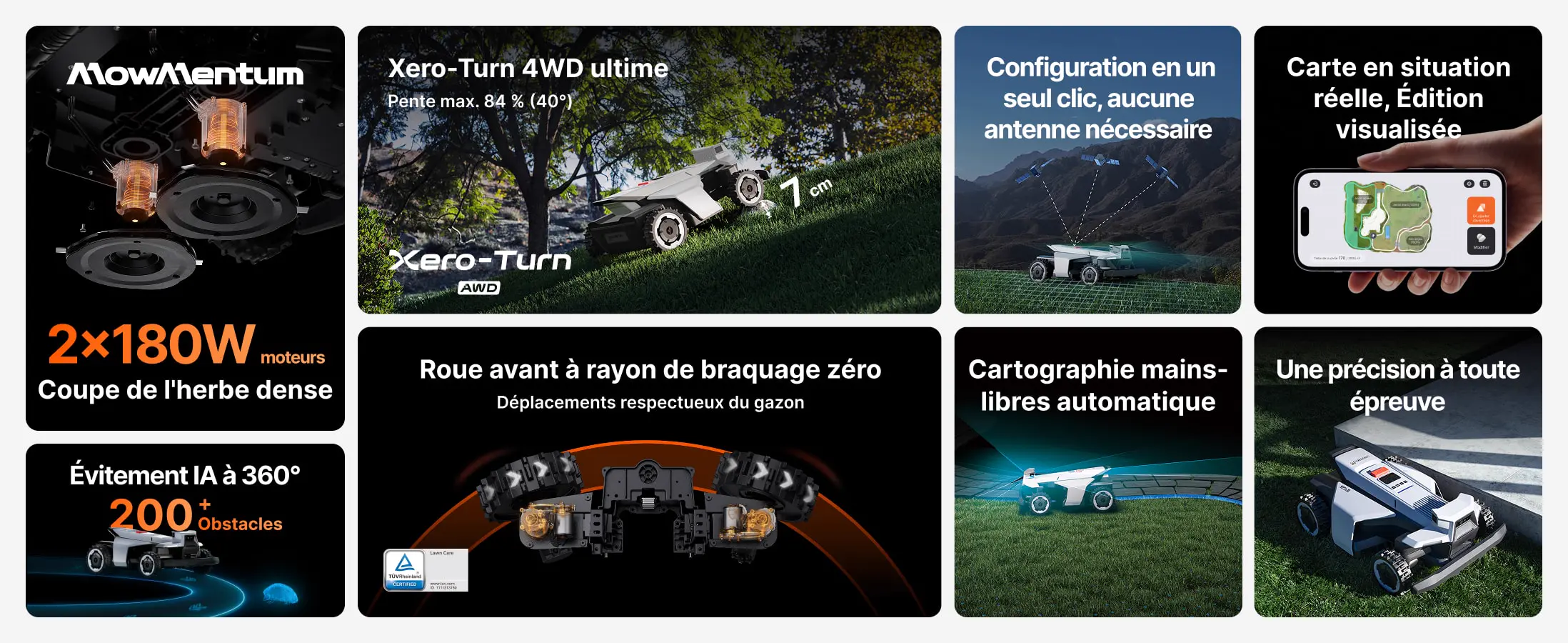 Robot tondeuse gris — contenu détaillé 1