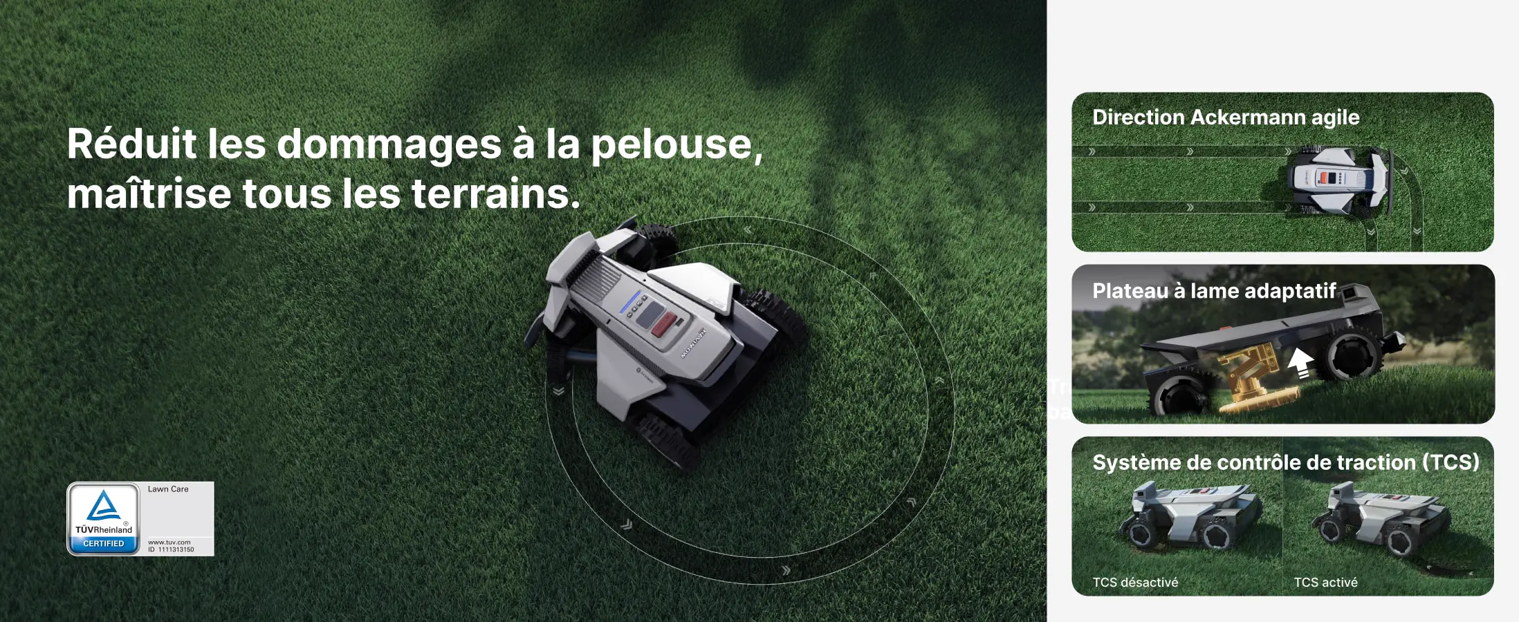 Robot tondeuse gris — contenu détaillé 3