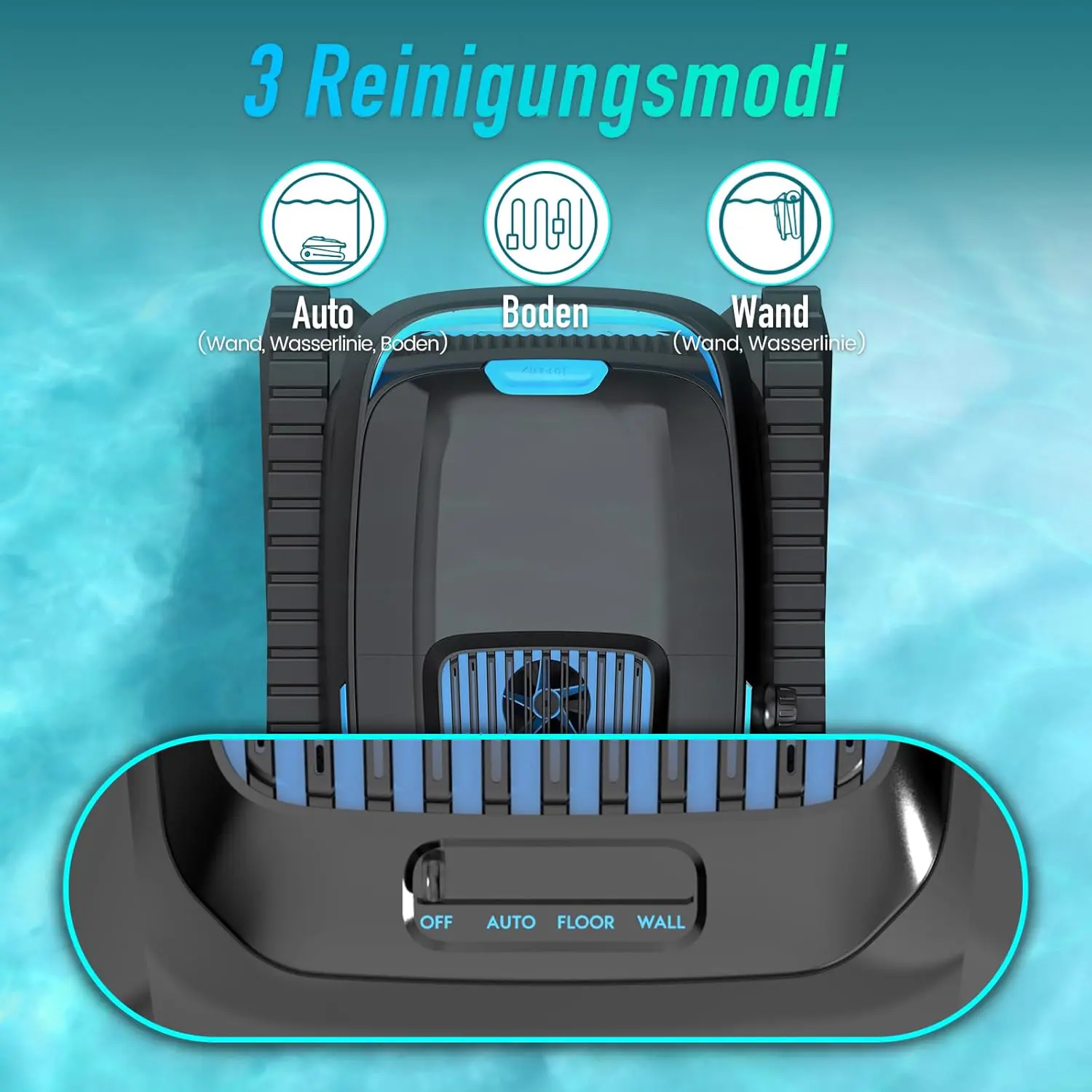 Robot piscine sable vue 5