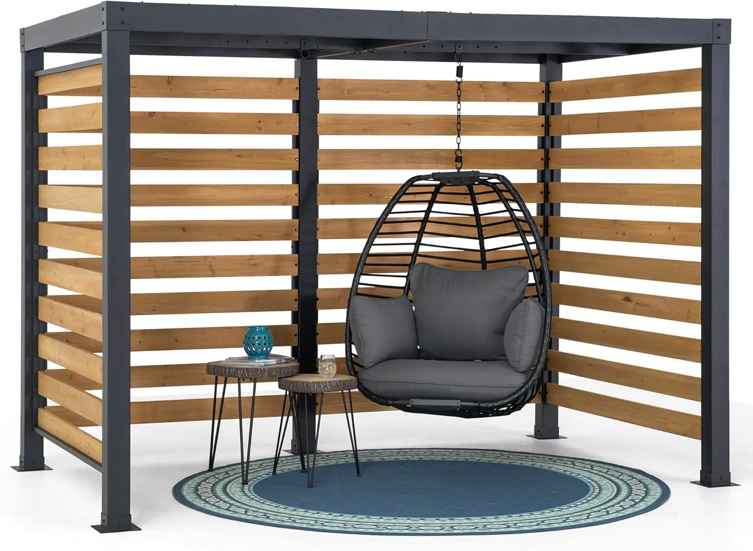 Pergola en métal 3x2 m vue 8