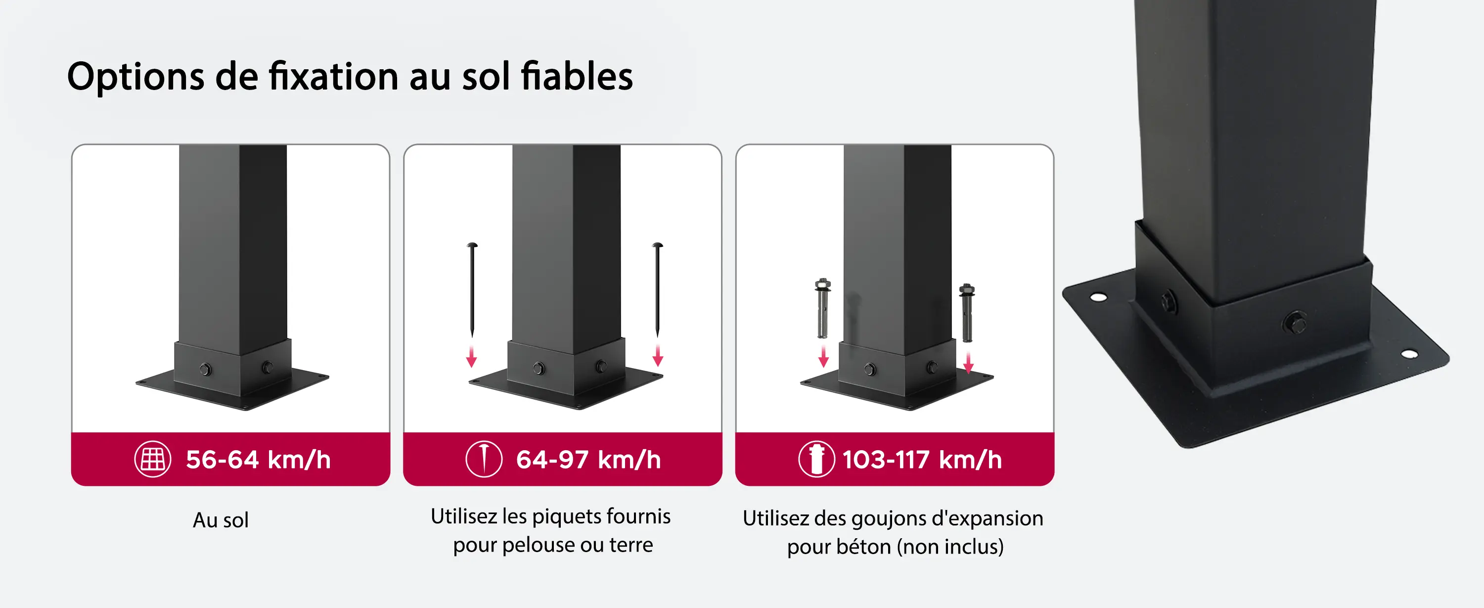 Pergola en métal 3x2 m — contenu détaillé 3
