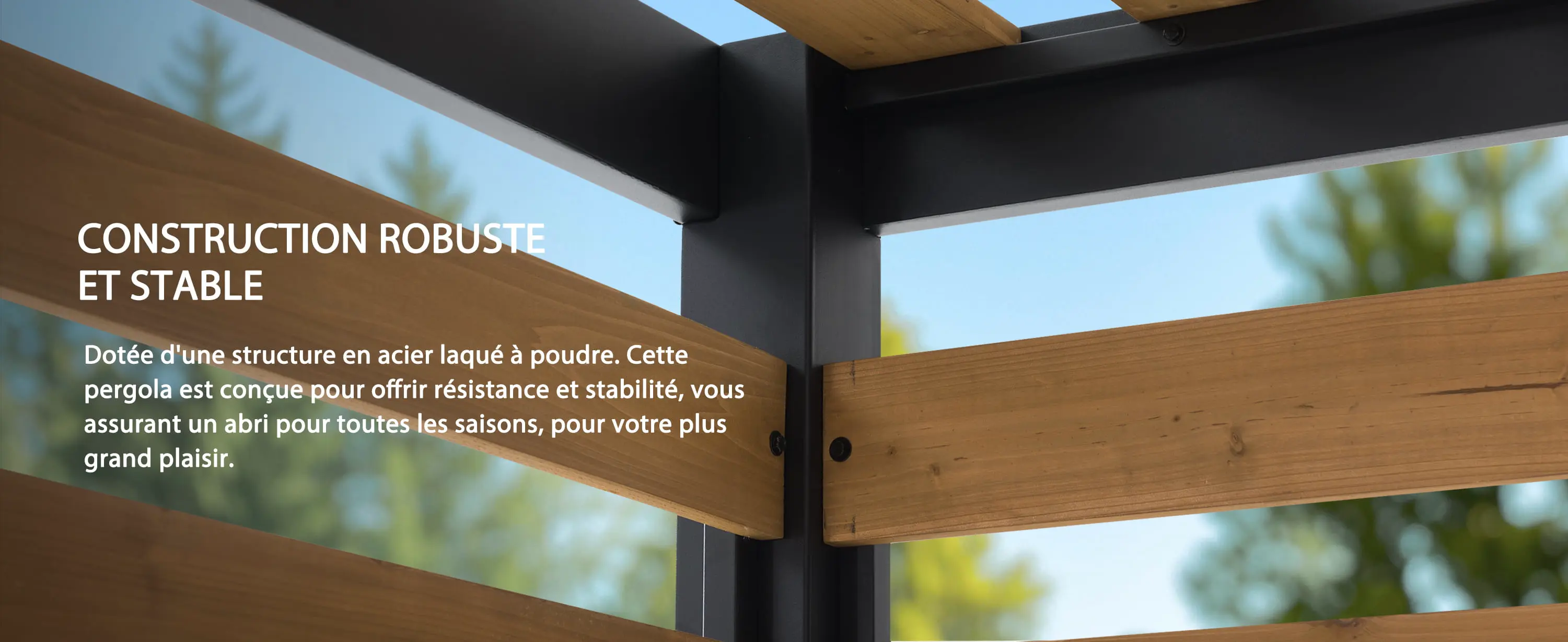 Pergola en métal 3x2 m — contenu détaillé 4