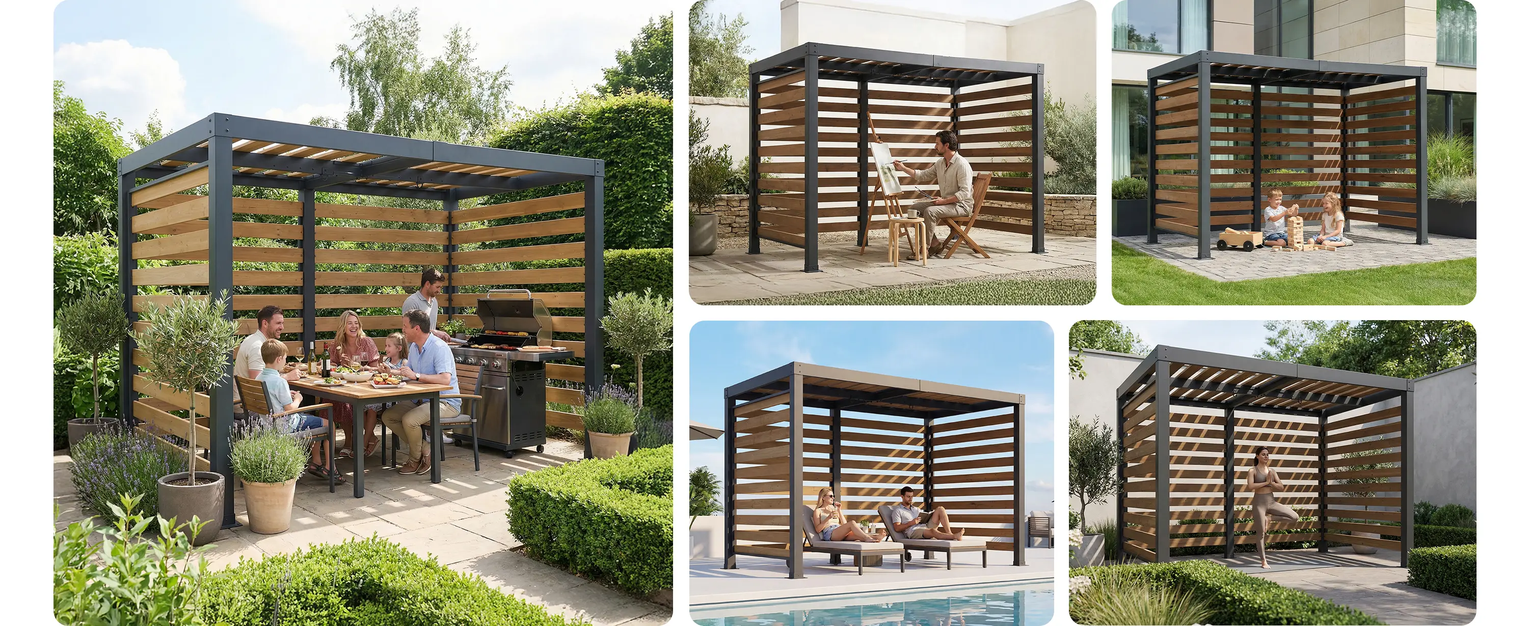 Pergola en métal 3x2 m — contenu détaillé 7