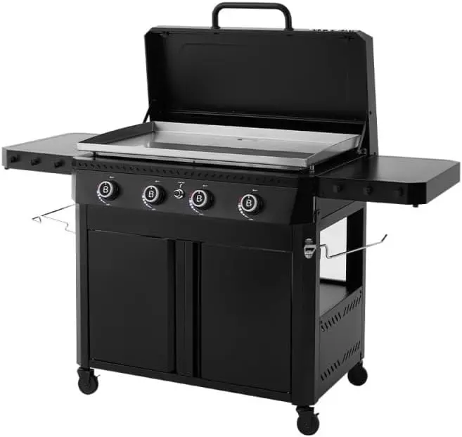 BRASERO BY FAVEX – Plancha gaz Stellar 900 sur chariot 4 feux