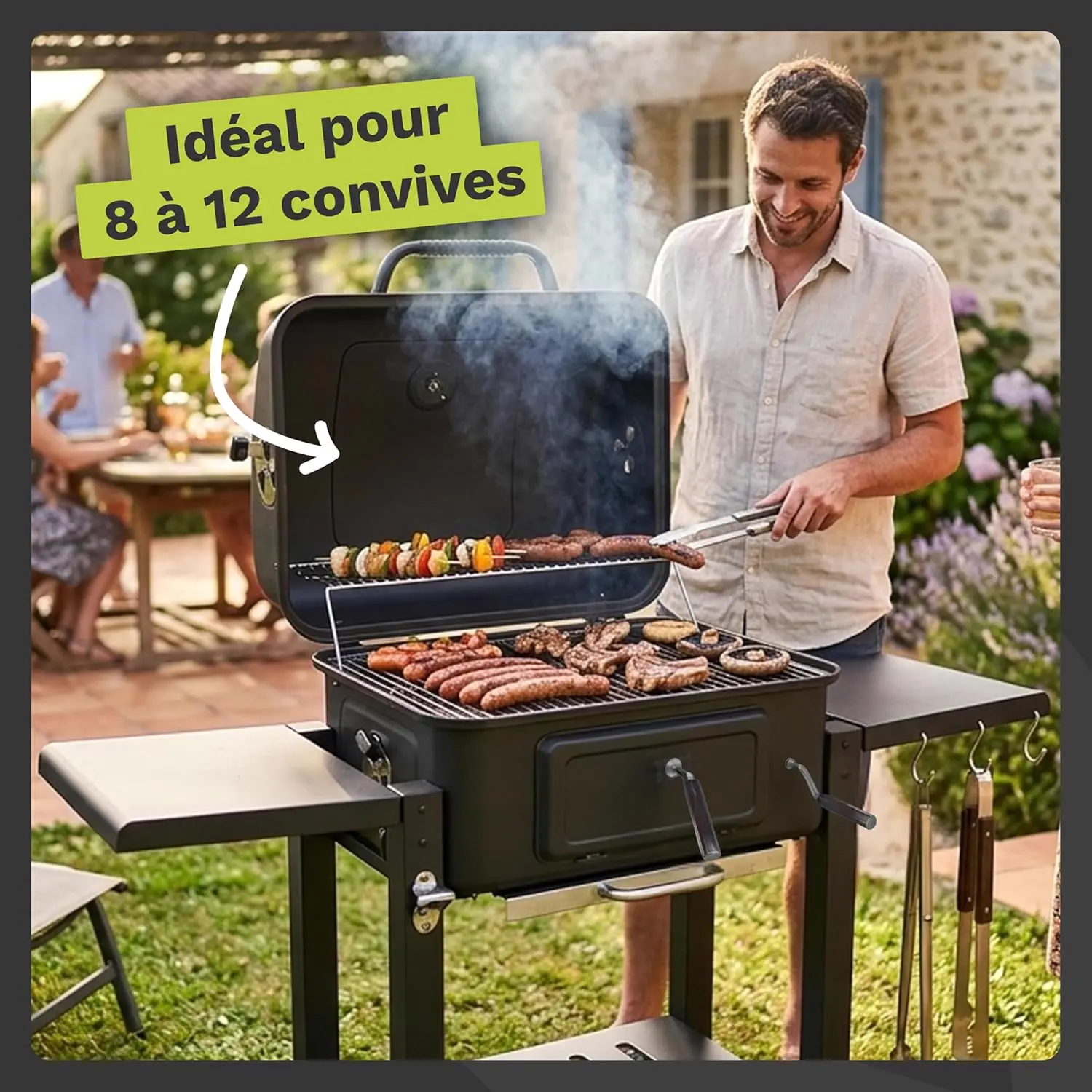 Barbecue weber en bois vue 3