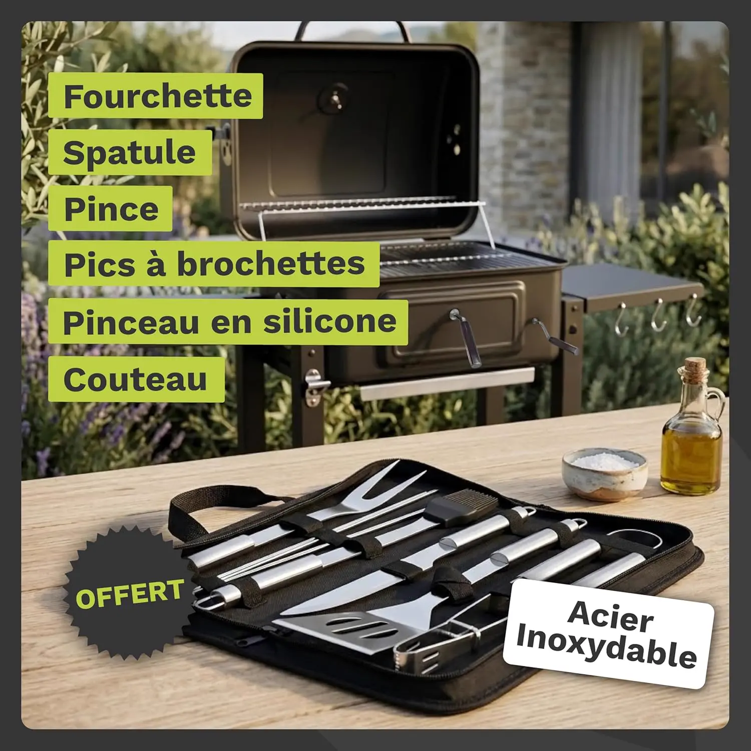 Barbecue weber en bois vue 5