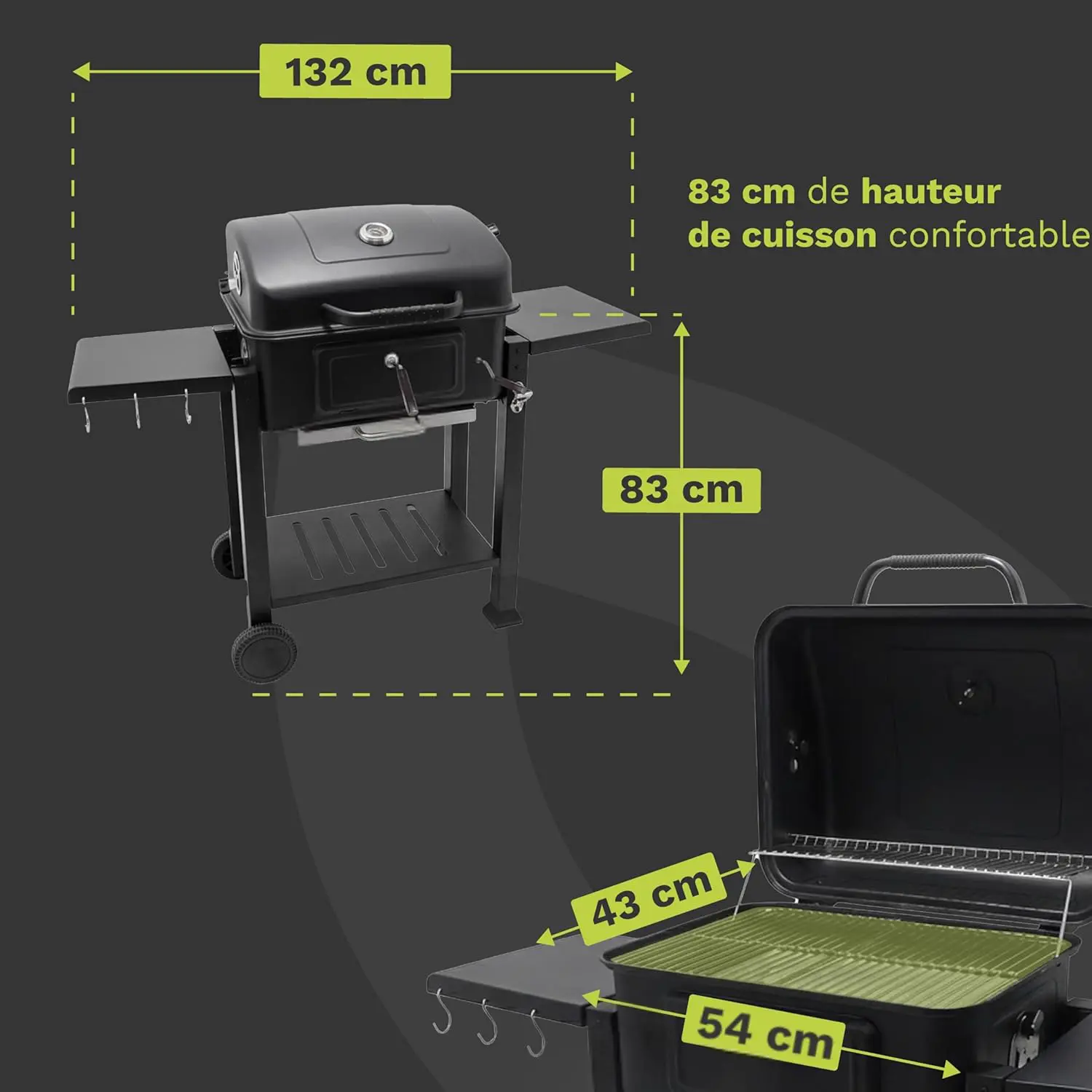 Barbecue weber en bois vue 6