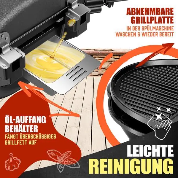 Barbecue électrique KESSER barbecue électrique 2 en 1 de table vue 5