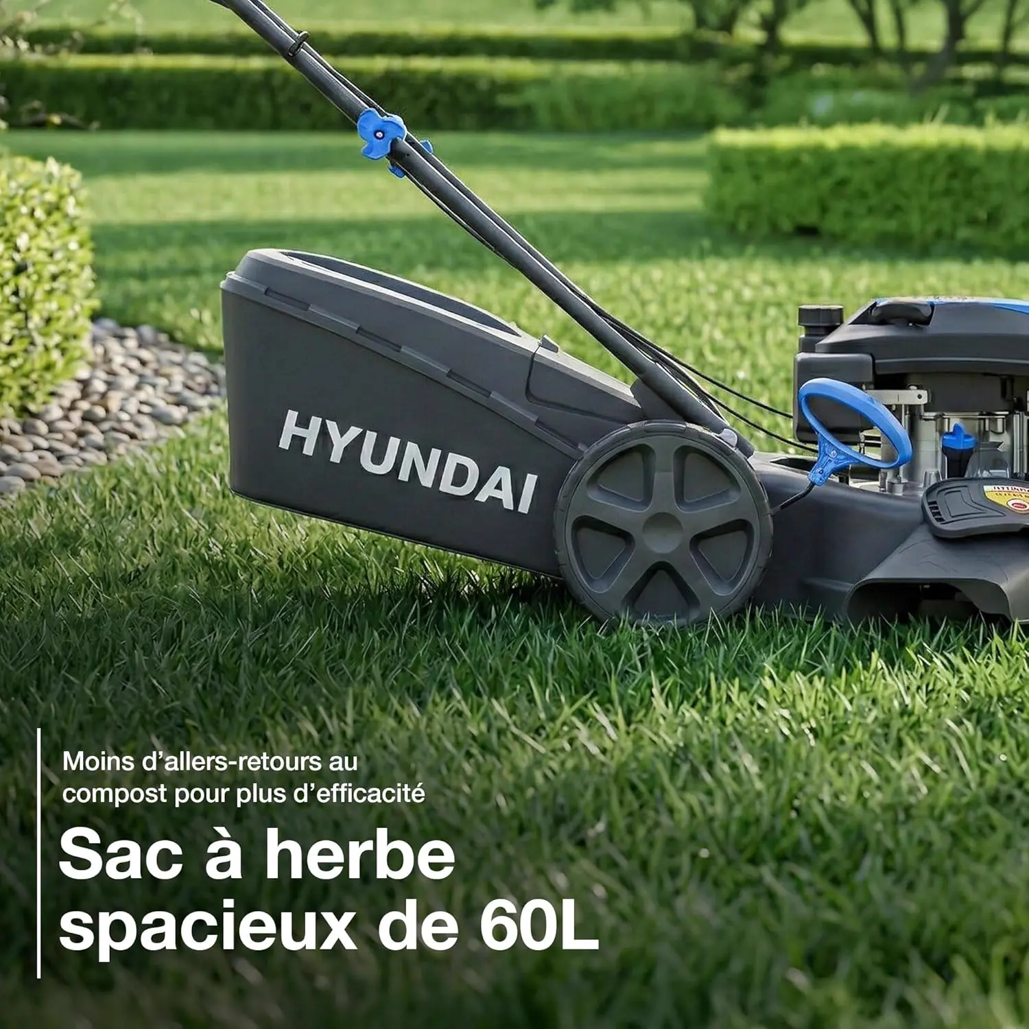 Tondeuse autoportée Hyundai Tondeuse à Gazon Thermique 46 cm a… vue 3
