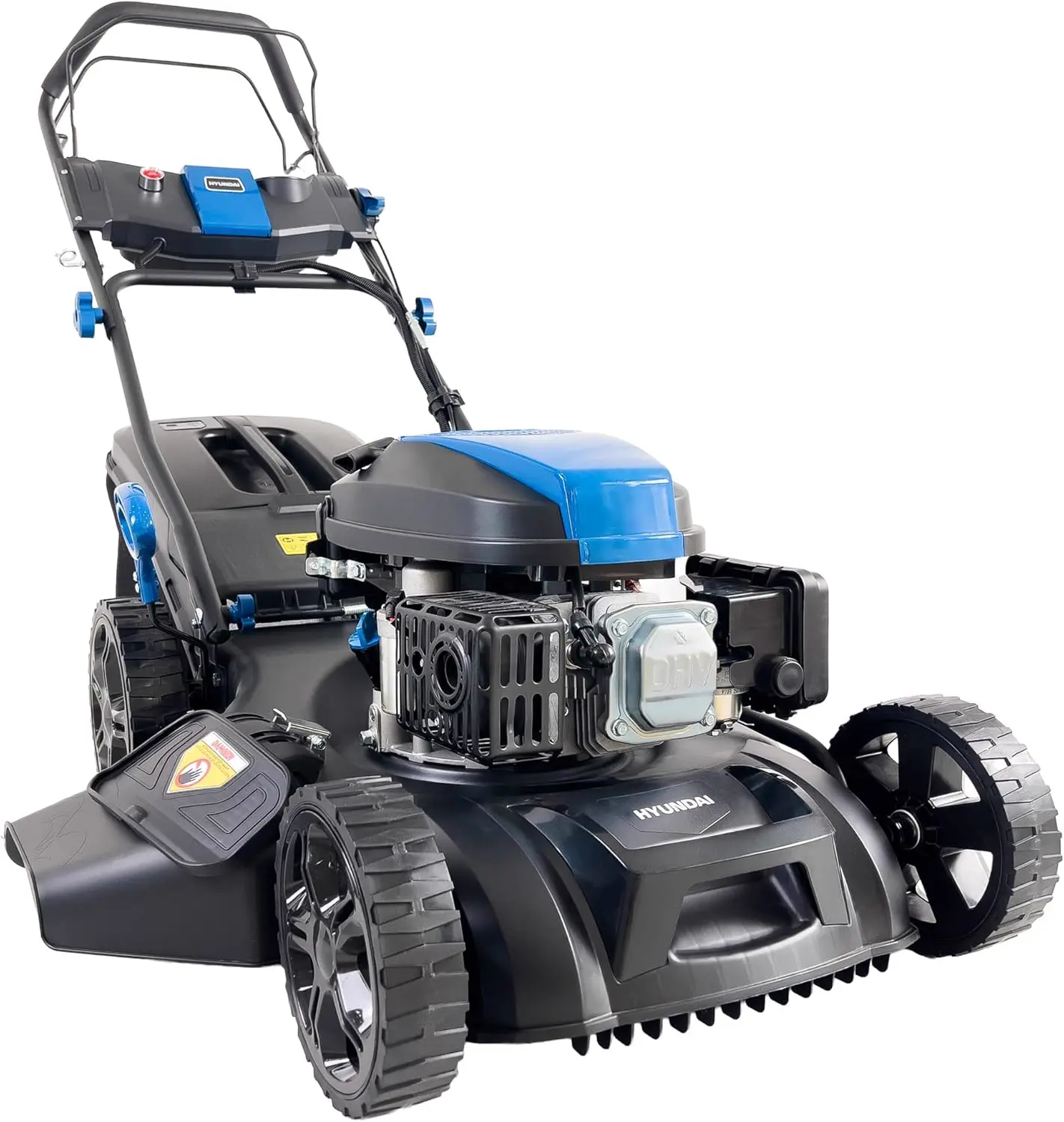 Hyundai Tondeuse à Gazon Thermique 51 cm autotractée avec démarrage