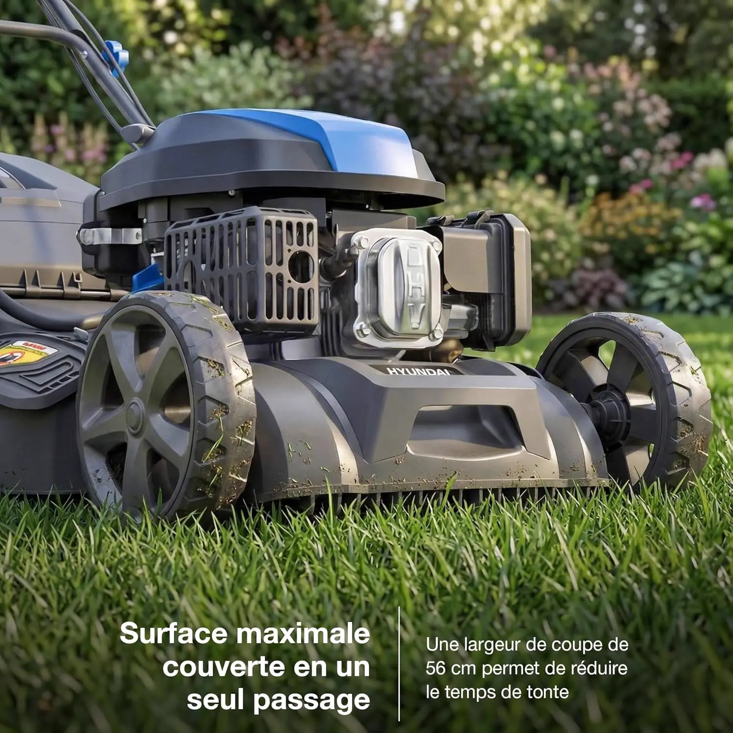 Tondeuse autoportée Hyundai Tondeuse à Gazon Thermique 56 cm a… vue 5