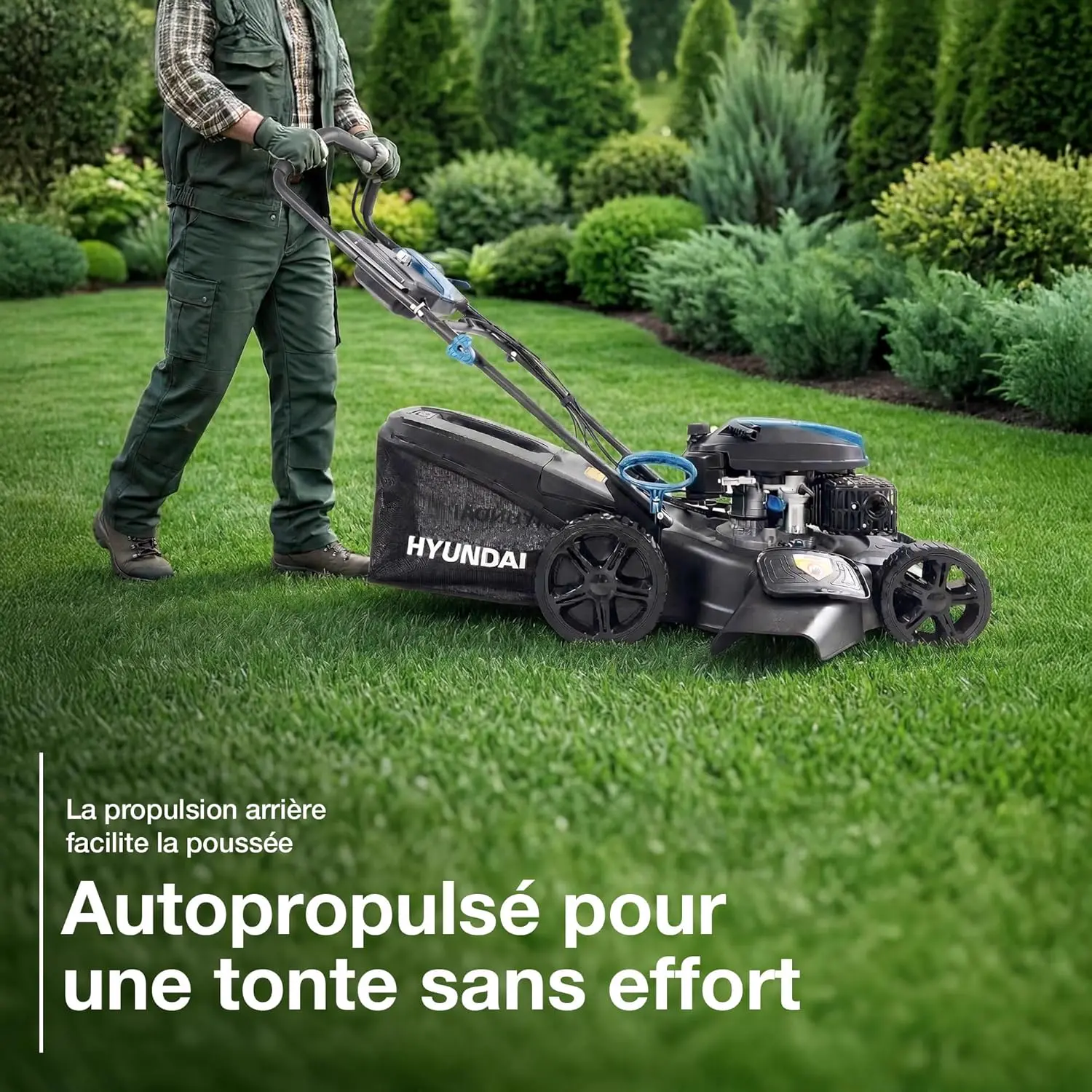 Tondeuse autoportée Hyundai Tondeuse à Gazon Thermique 56 cm a… vue 7